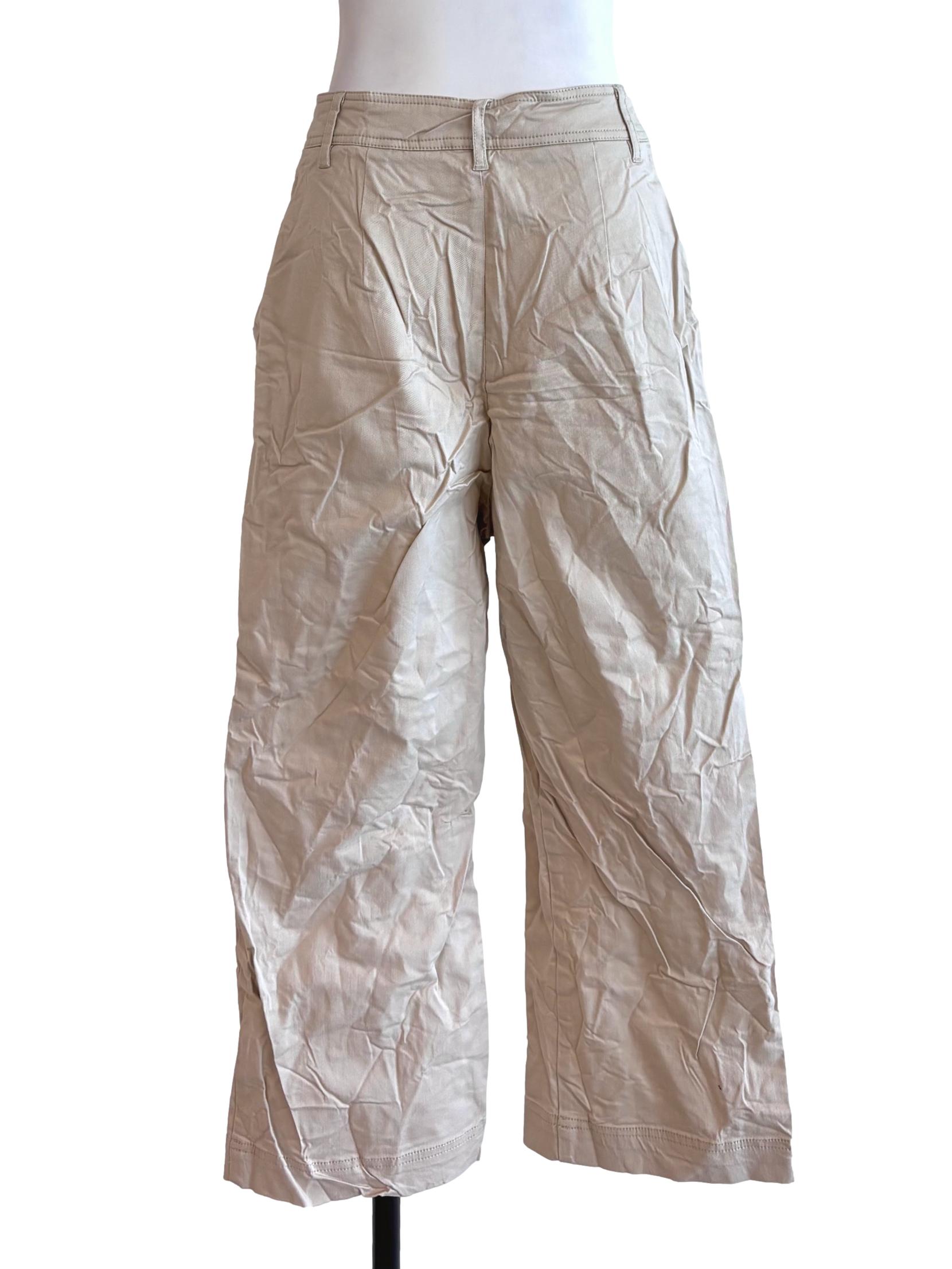 Light Beige Straight Pants
