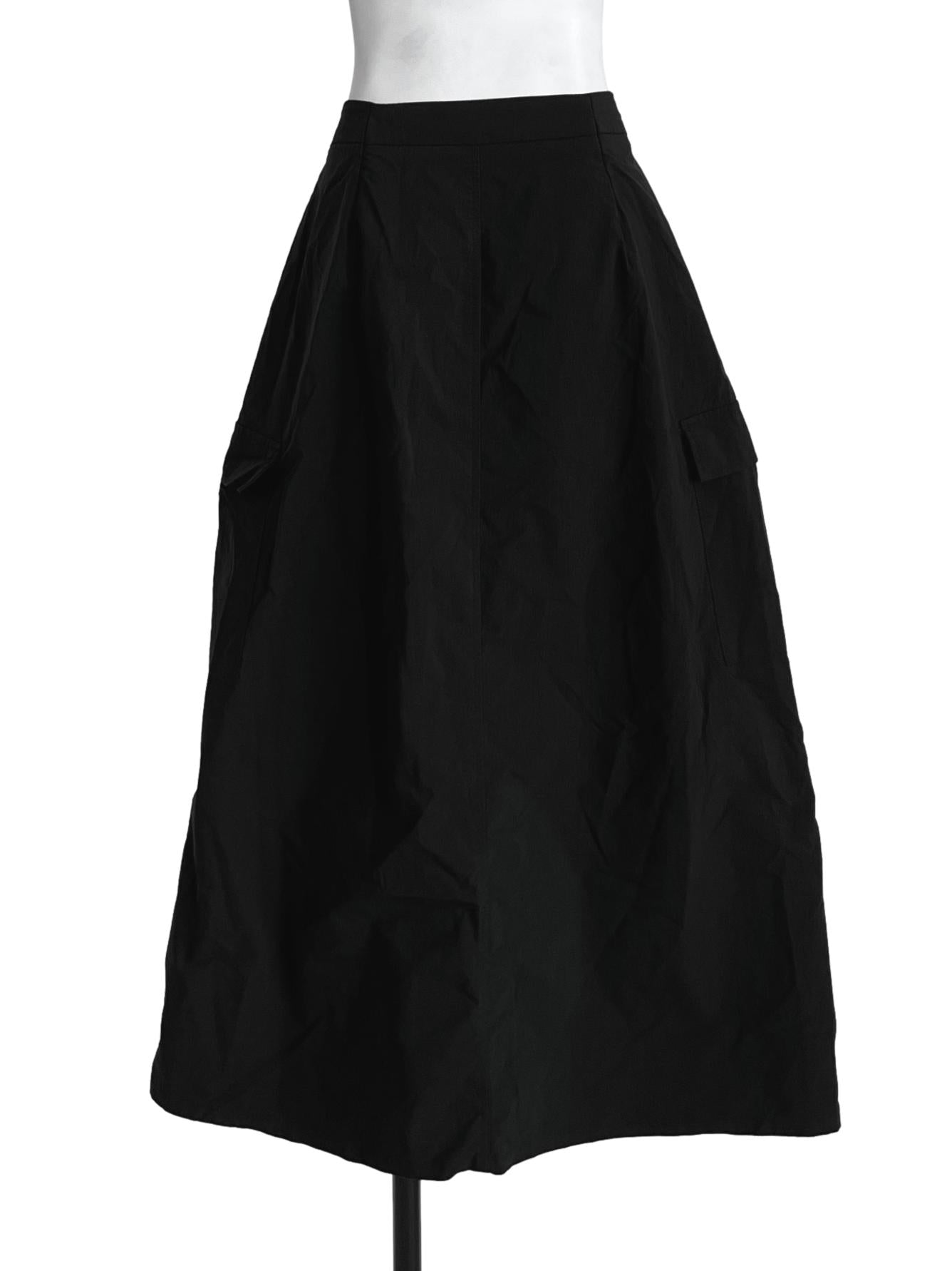 Onyx Black A-Line Skirt