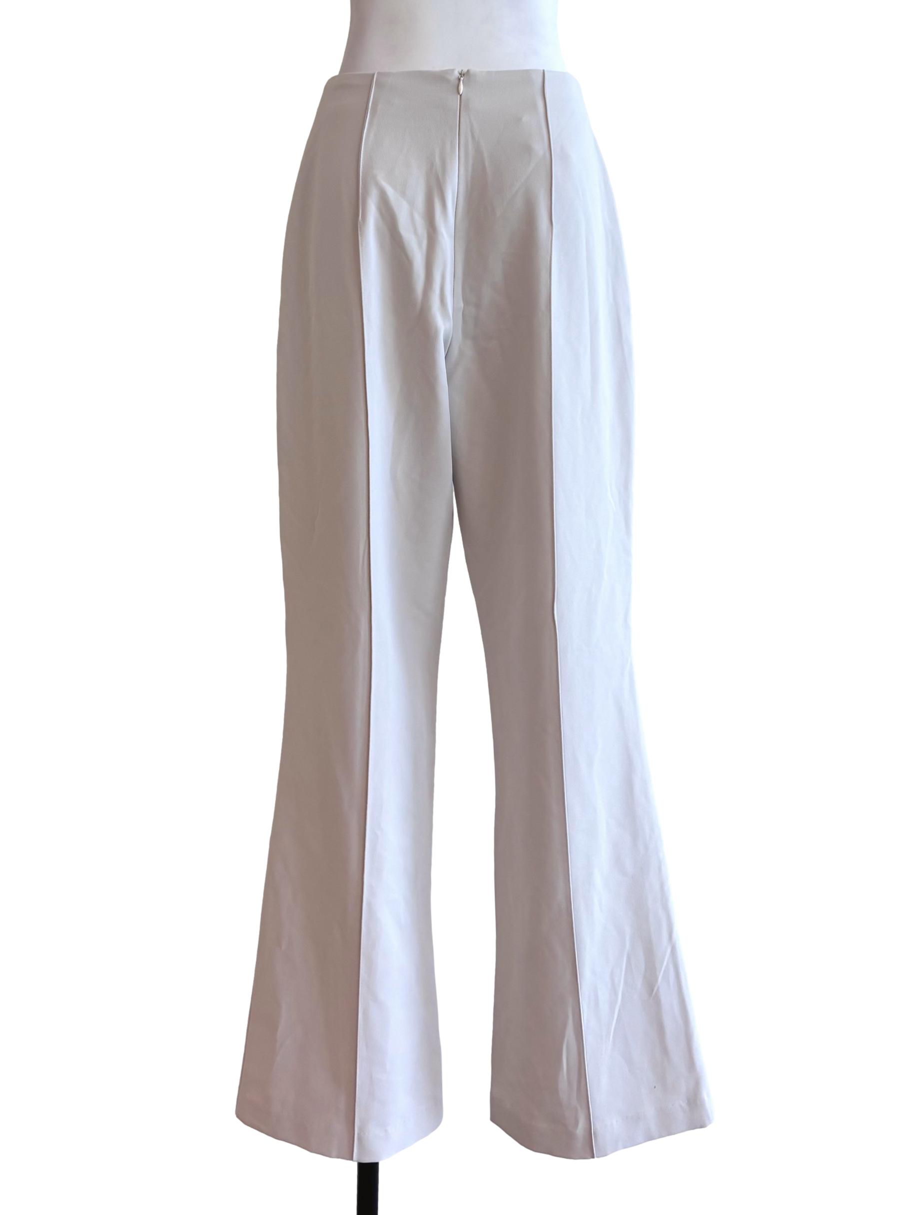 Alabaster White Flare Pants
