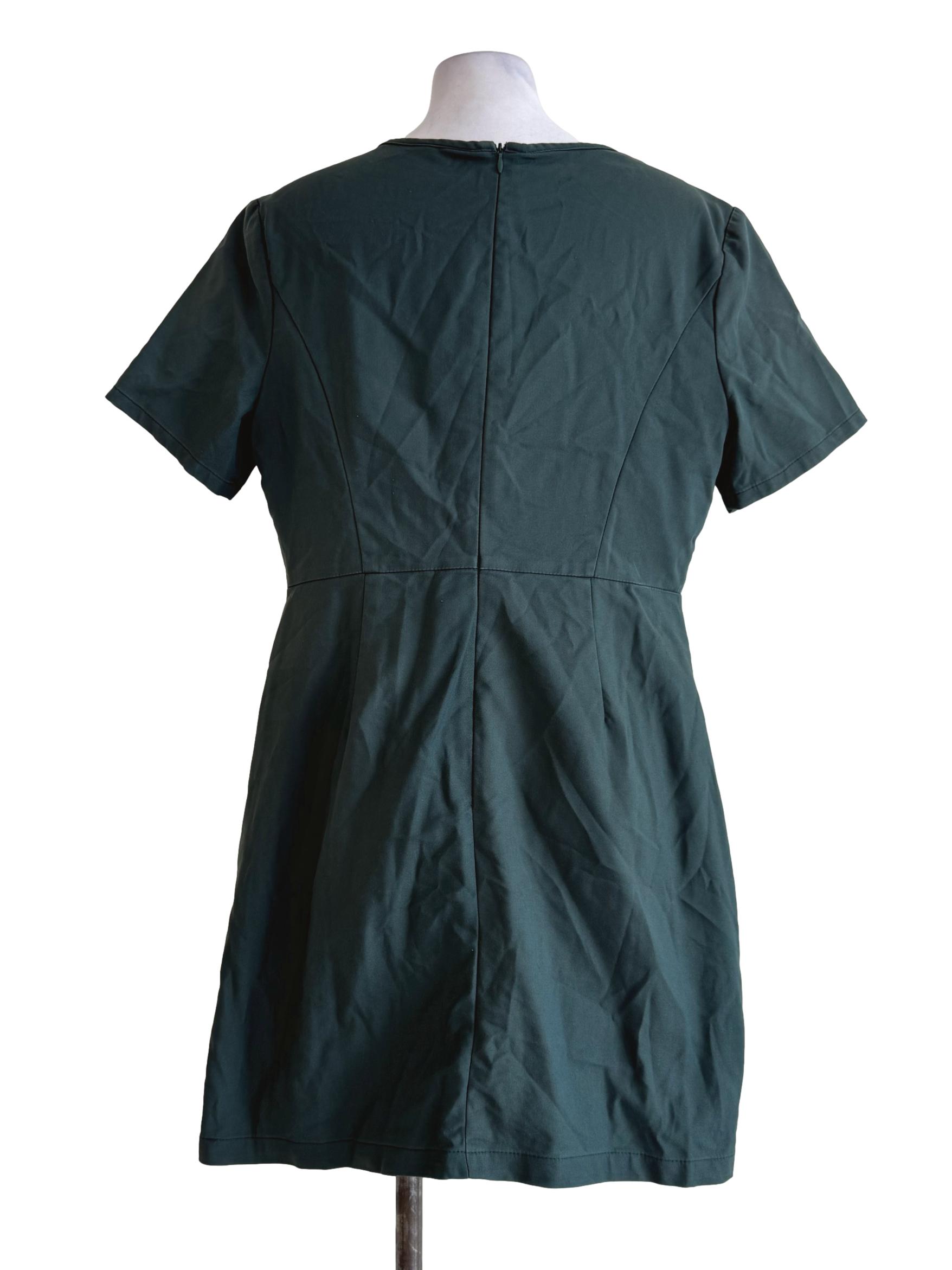 Crack Green A Line Dress