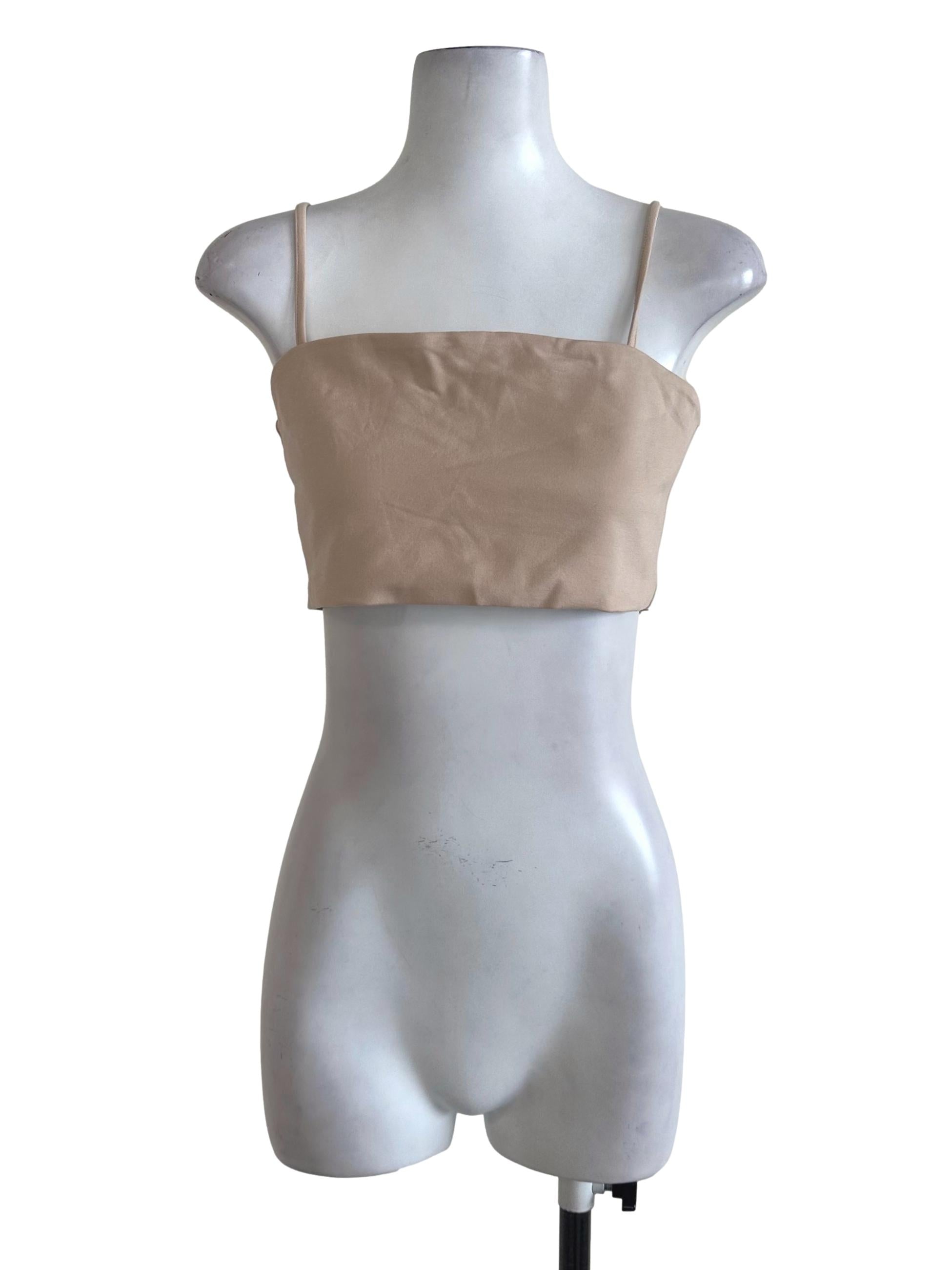Neonmello Nude Beige Plain Top | REFASH