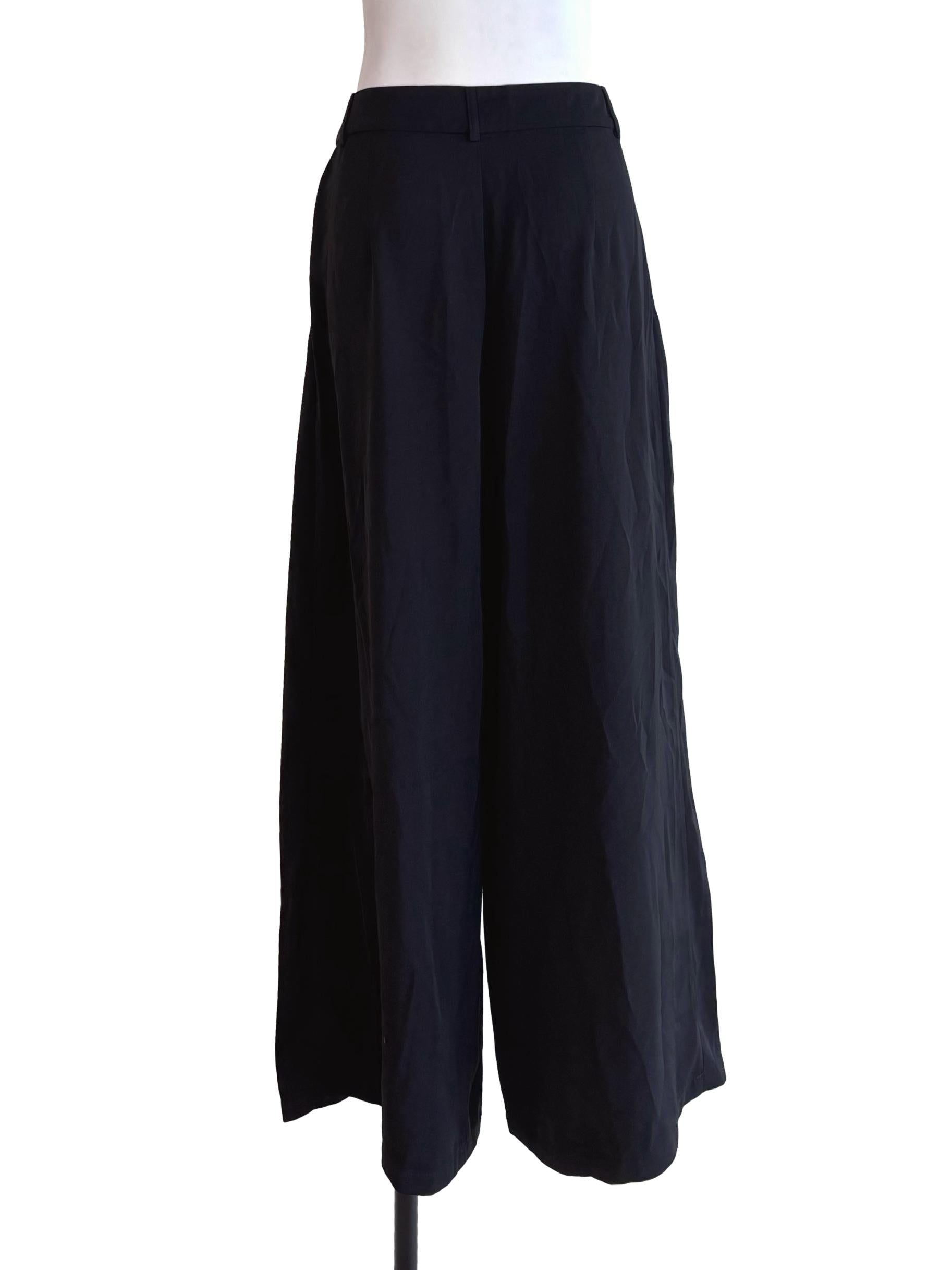 Jet Black Pleated Culottes TTR