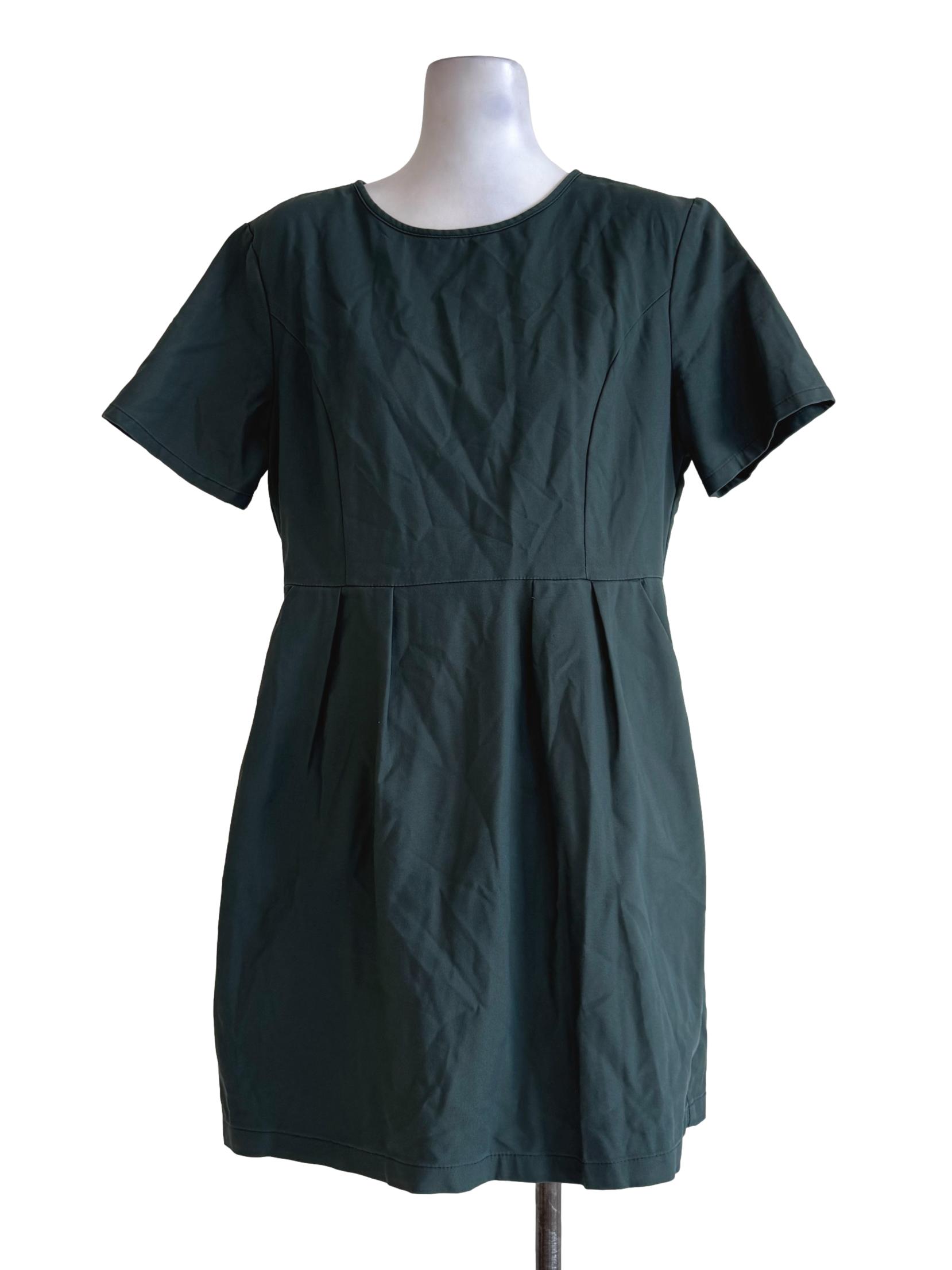 Crack Green A Line Dress