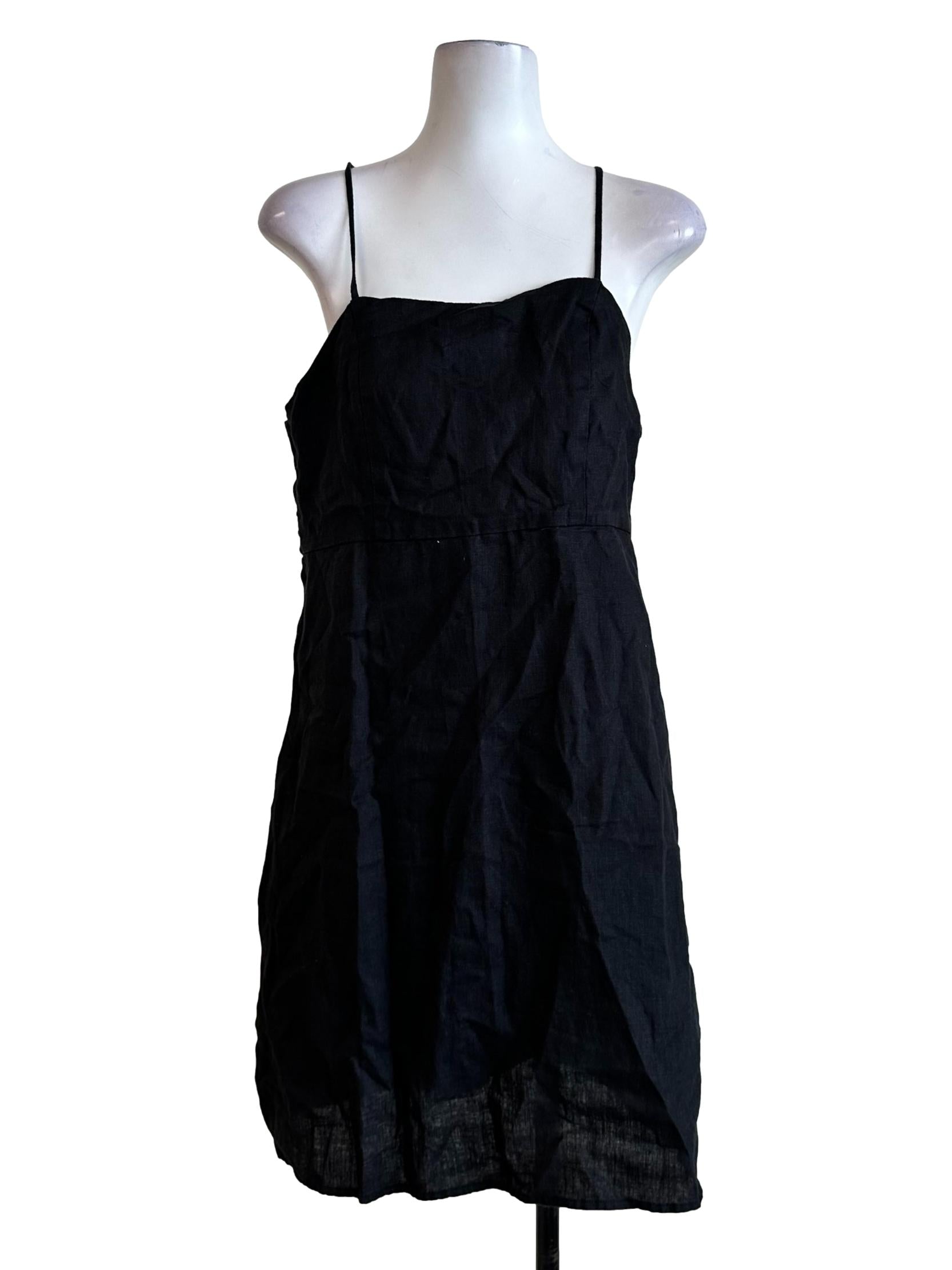 Black Halter Strap Dress