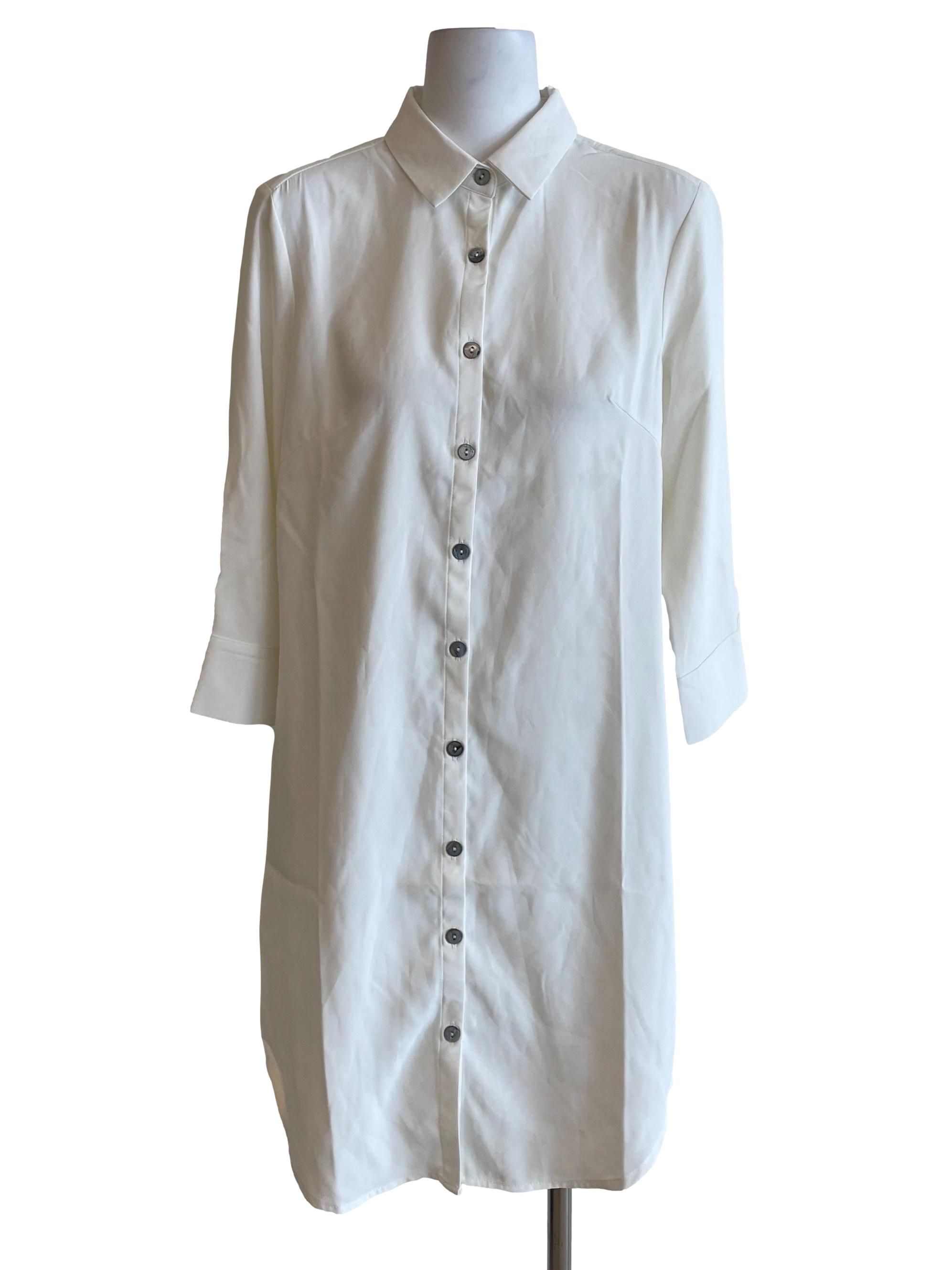 White Button Down Shirt Dress