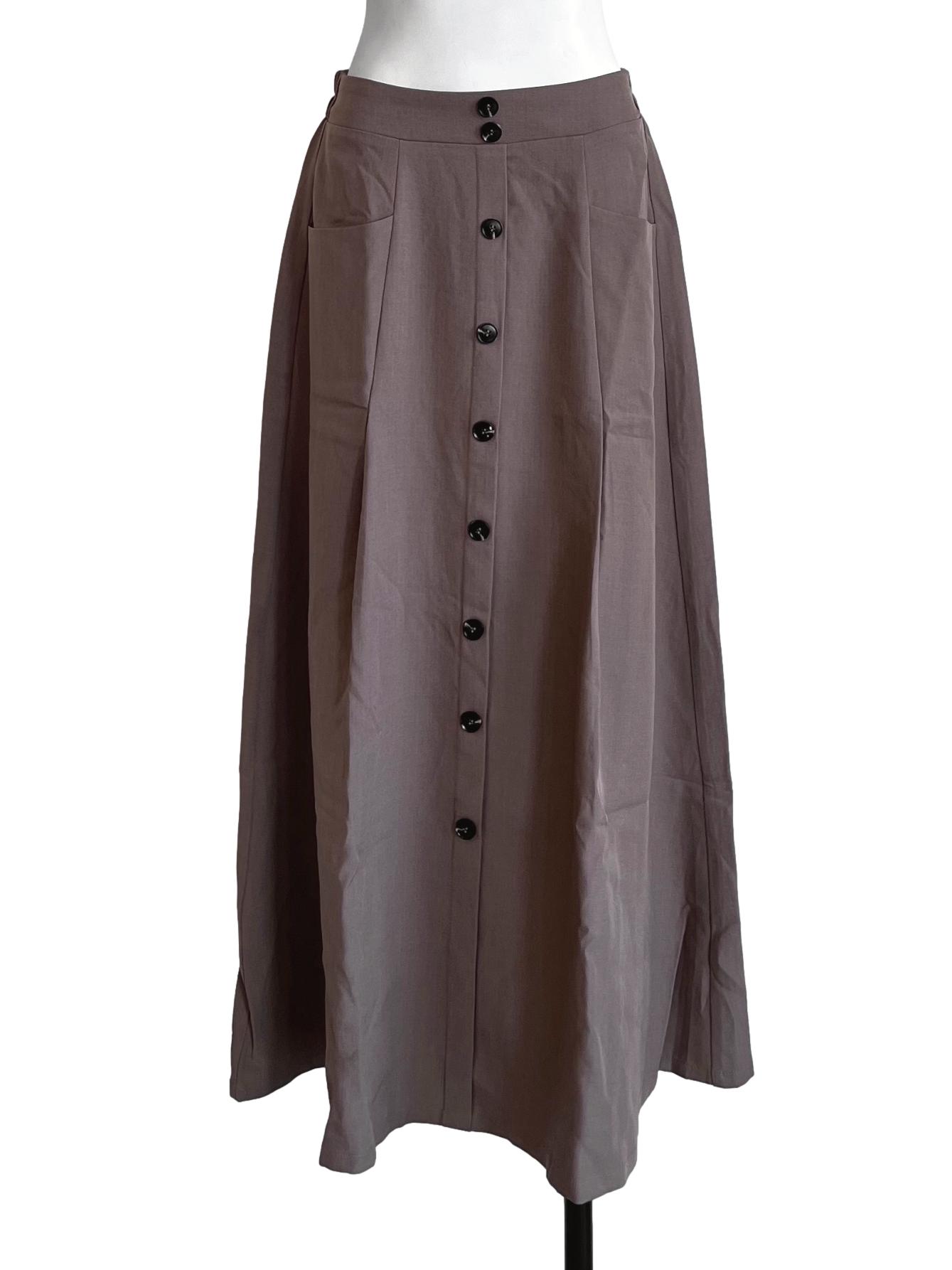 Peanut Brown A-Line Skirt
