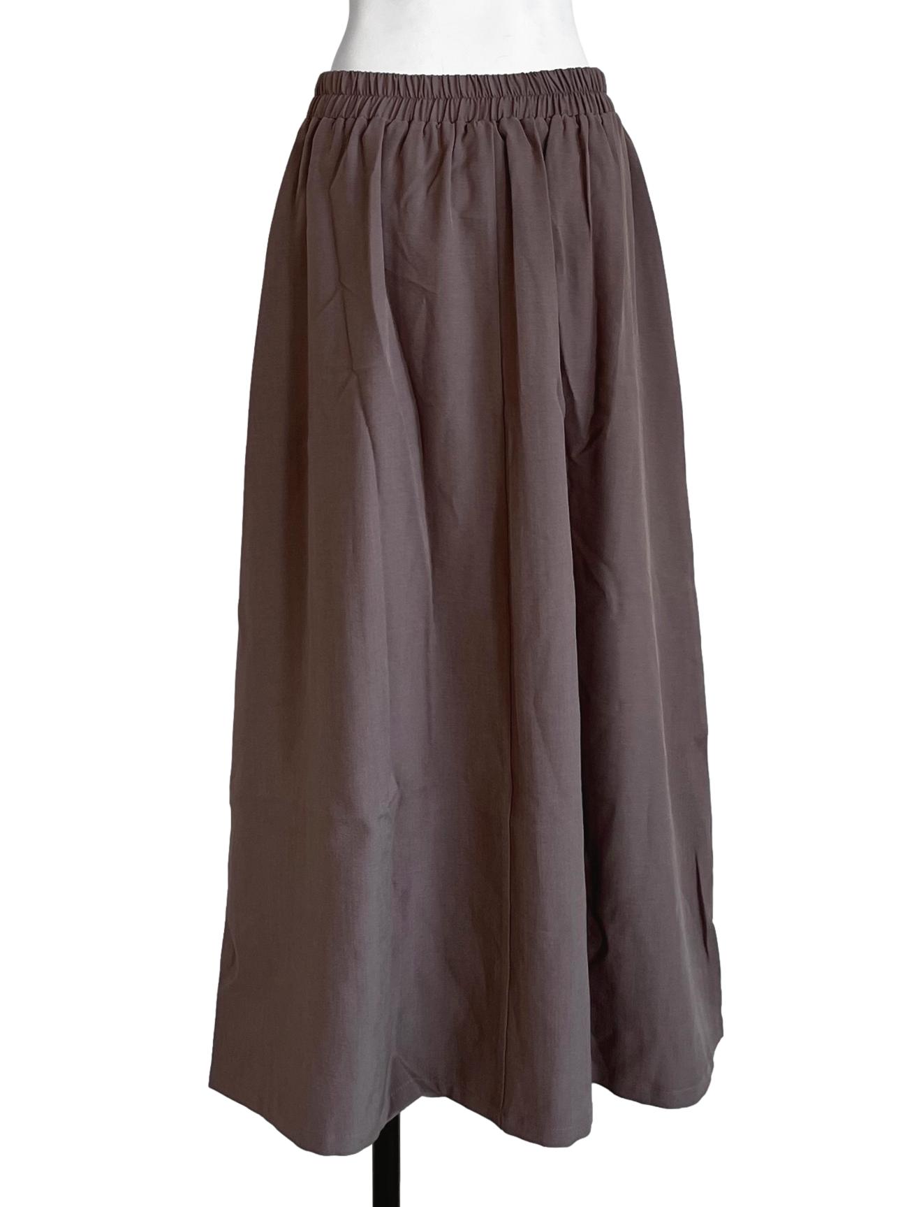 Peanut Brown A-Line Skirt