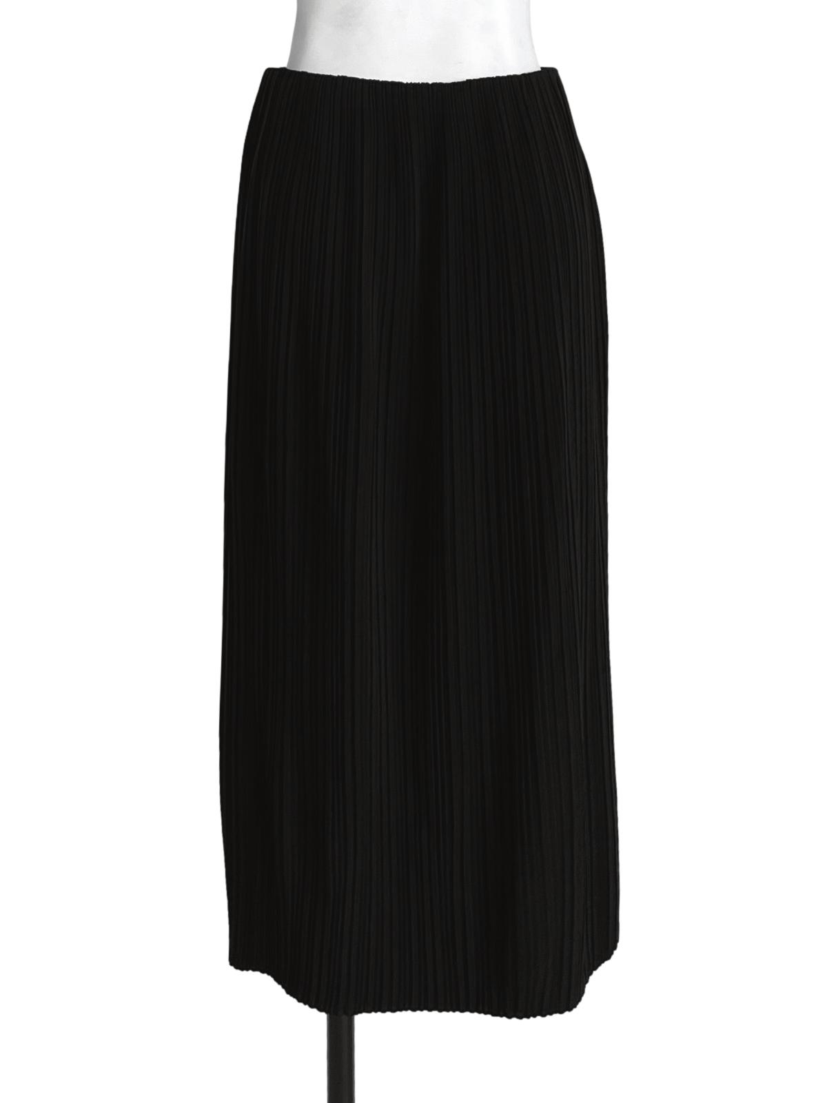 Jade Black Pleated Skirt