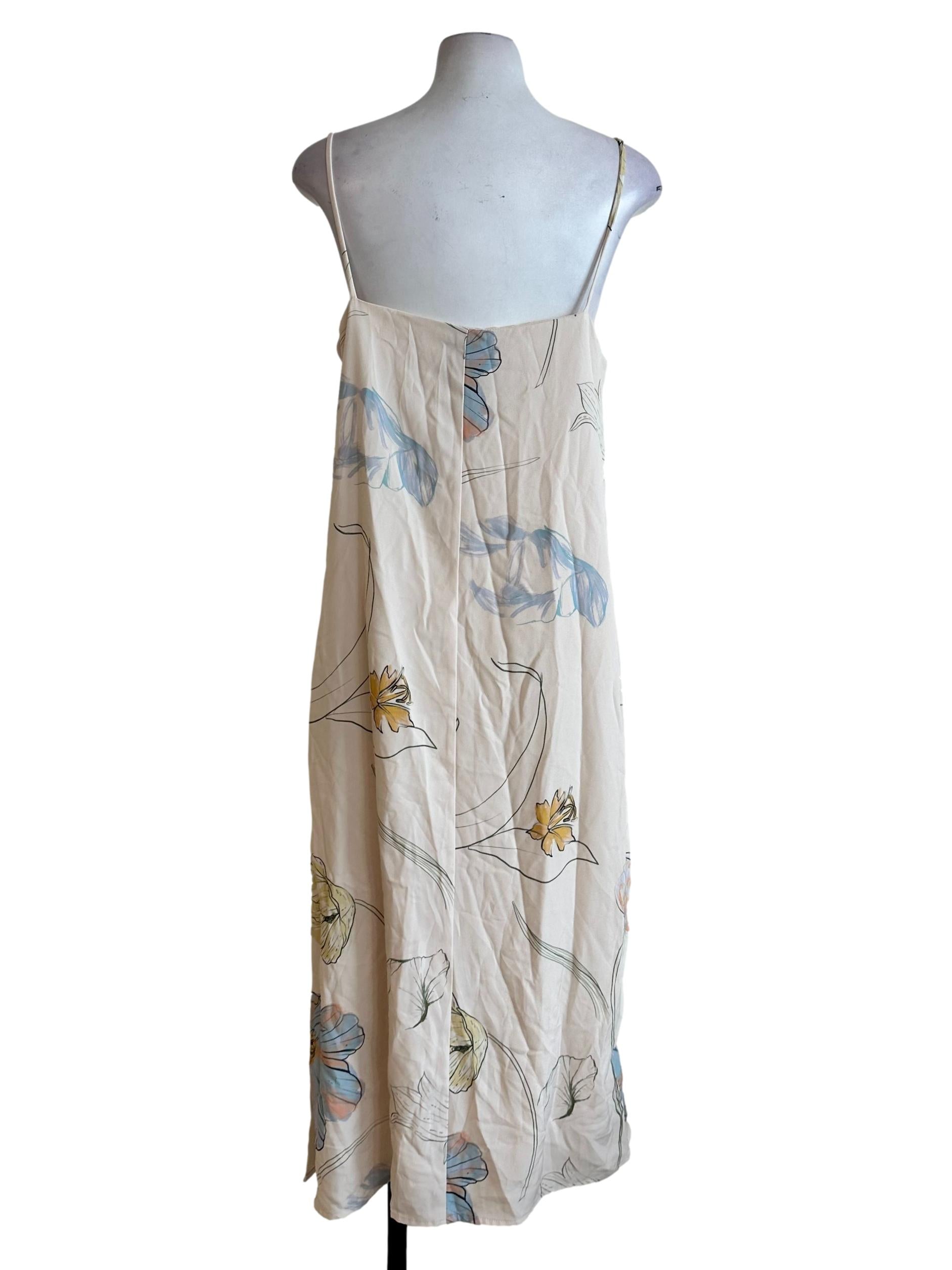 Buttermilk Beige Flower Printed Dress