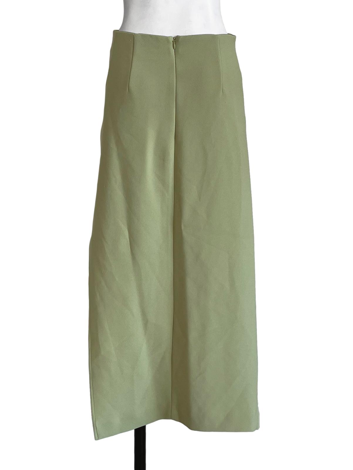Lime Green Asymmetrical Skirt