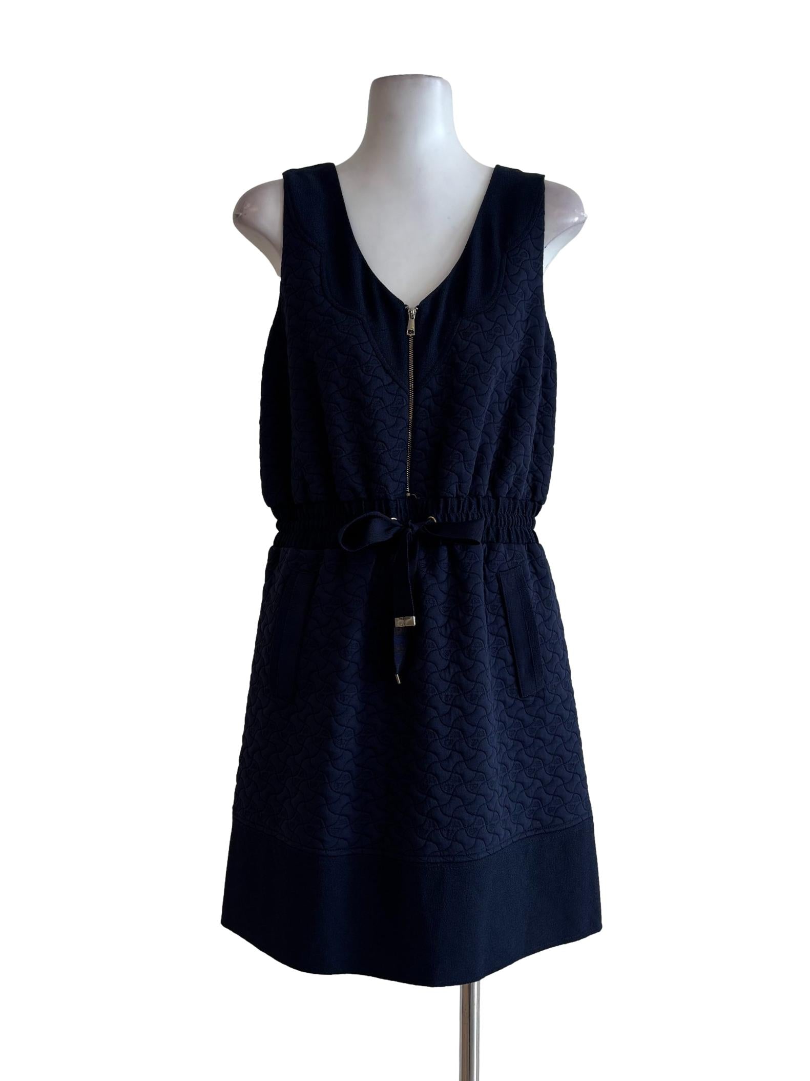 Navy Blue Sleeveless Dress