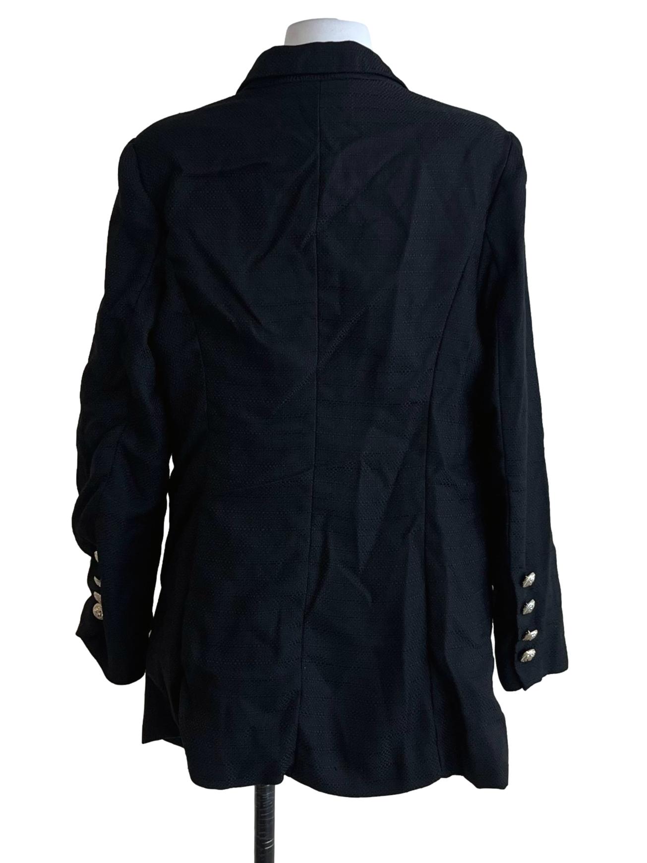 Black Wing Collar Blazer