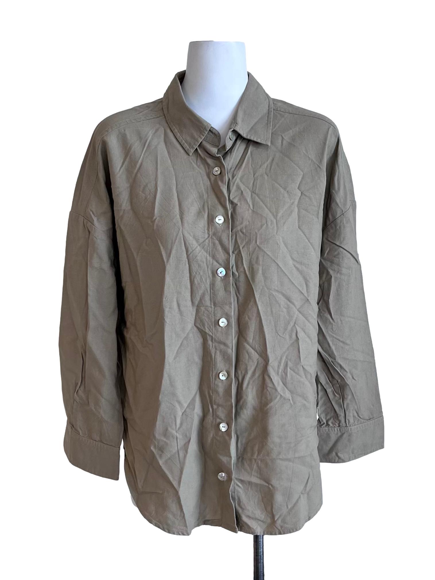 Light Brown Oversized Shirt