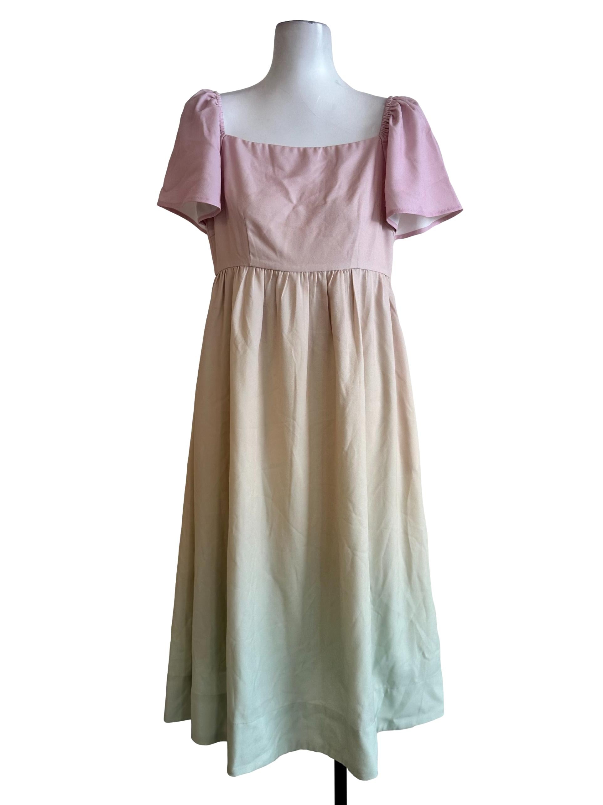Pastel Colour Midi Dress