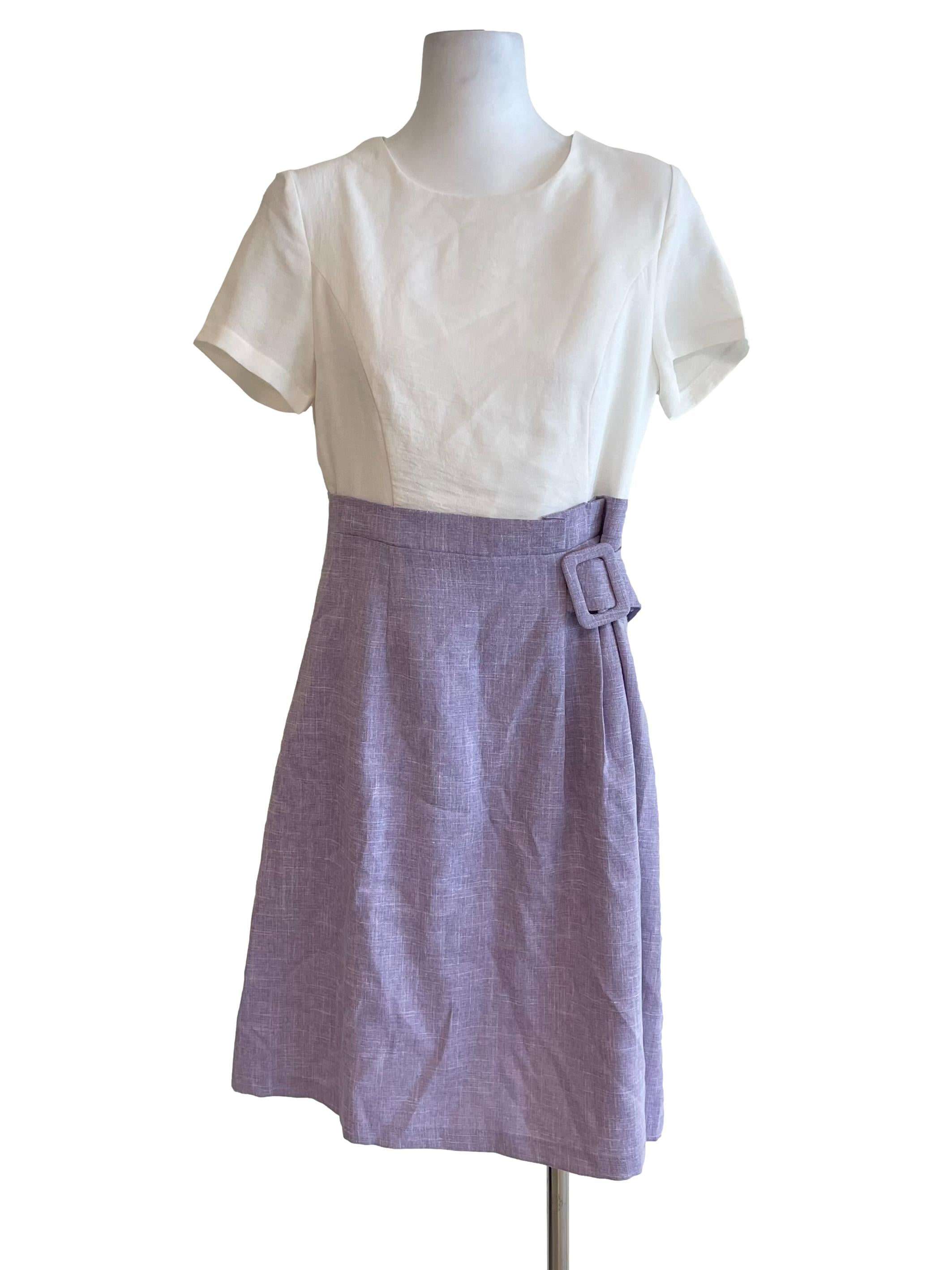 White & Iris A-Line Dress