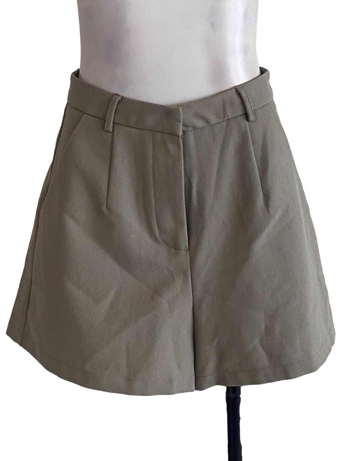 Green Twill Shorts