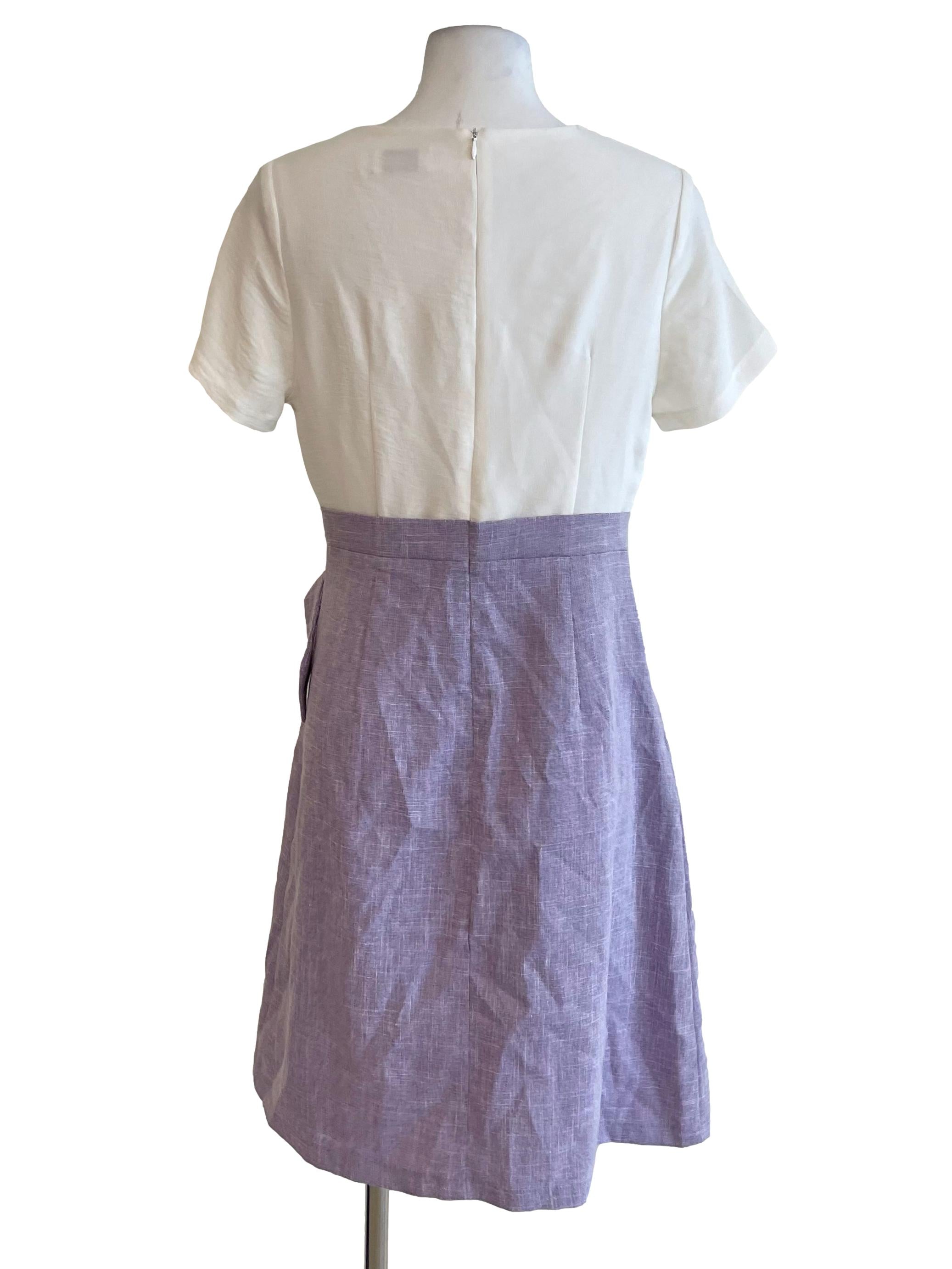 White & Iris A-Line Dress