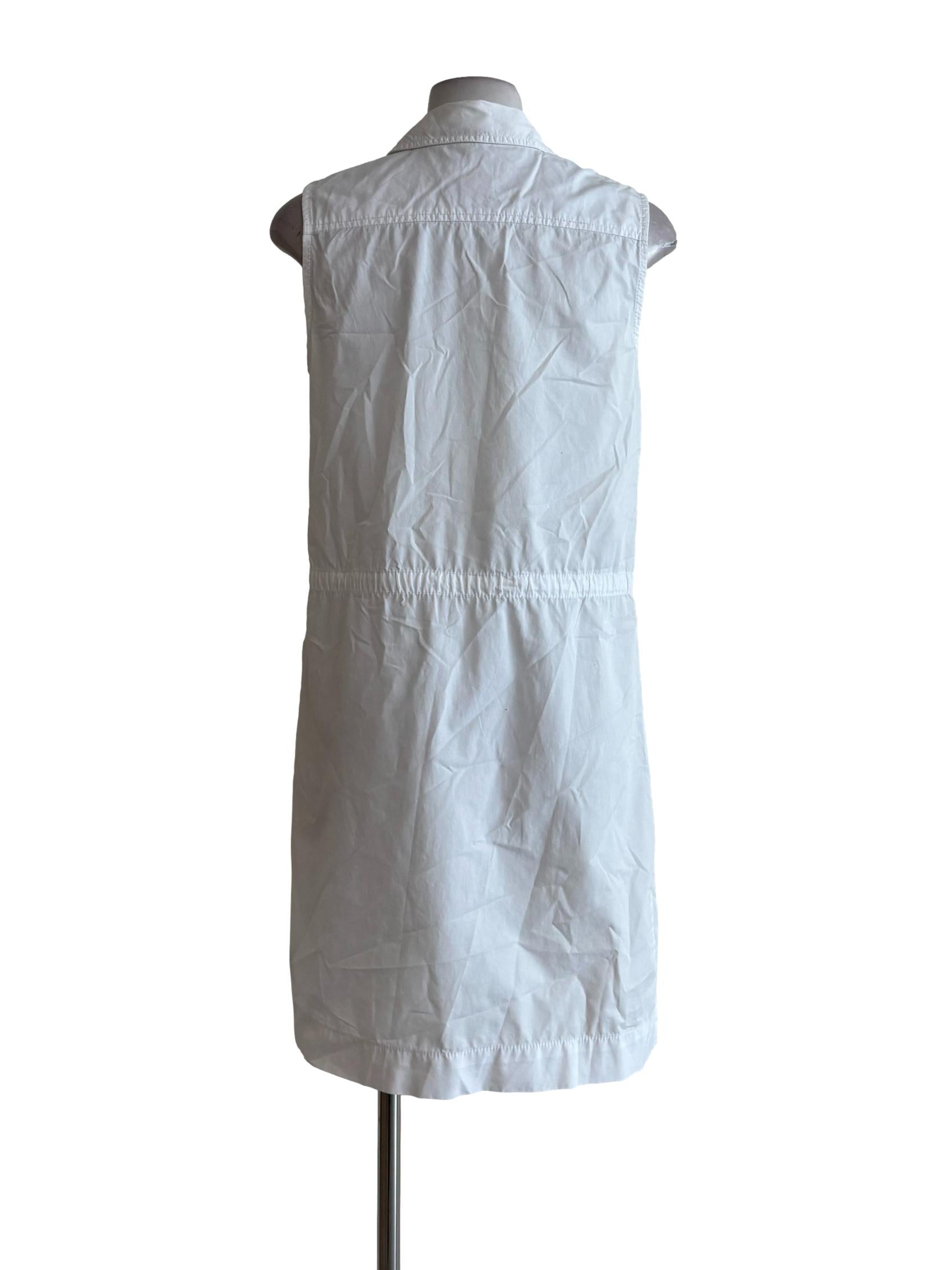 Powder White Cotton Dress