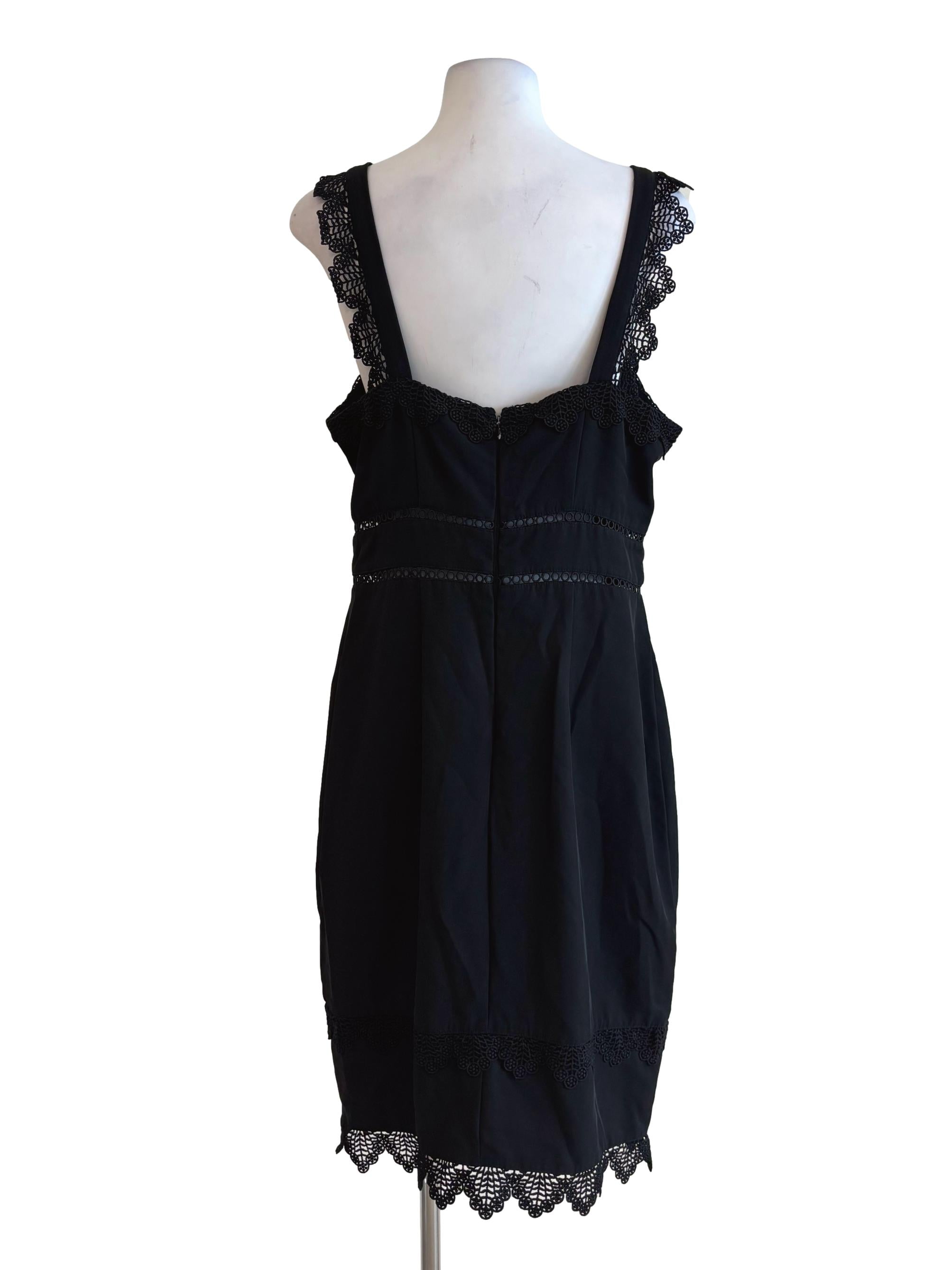 Soft Black Lace Strap Pencil Dress