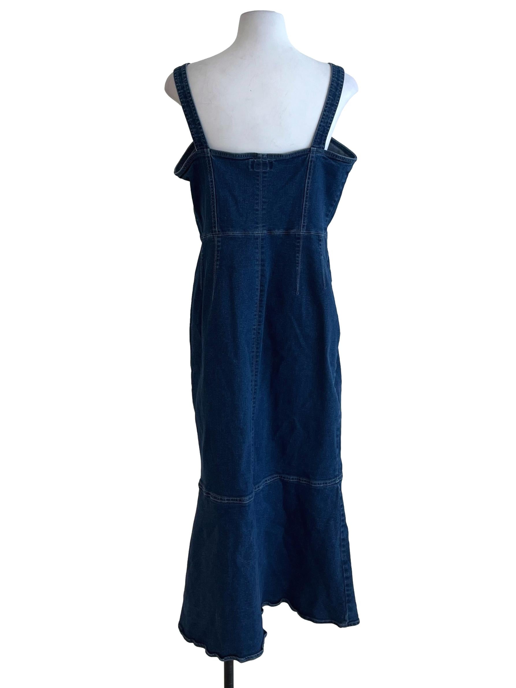 Blue Denim A-Line Dress