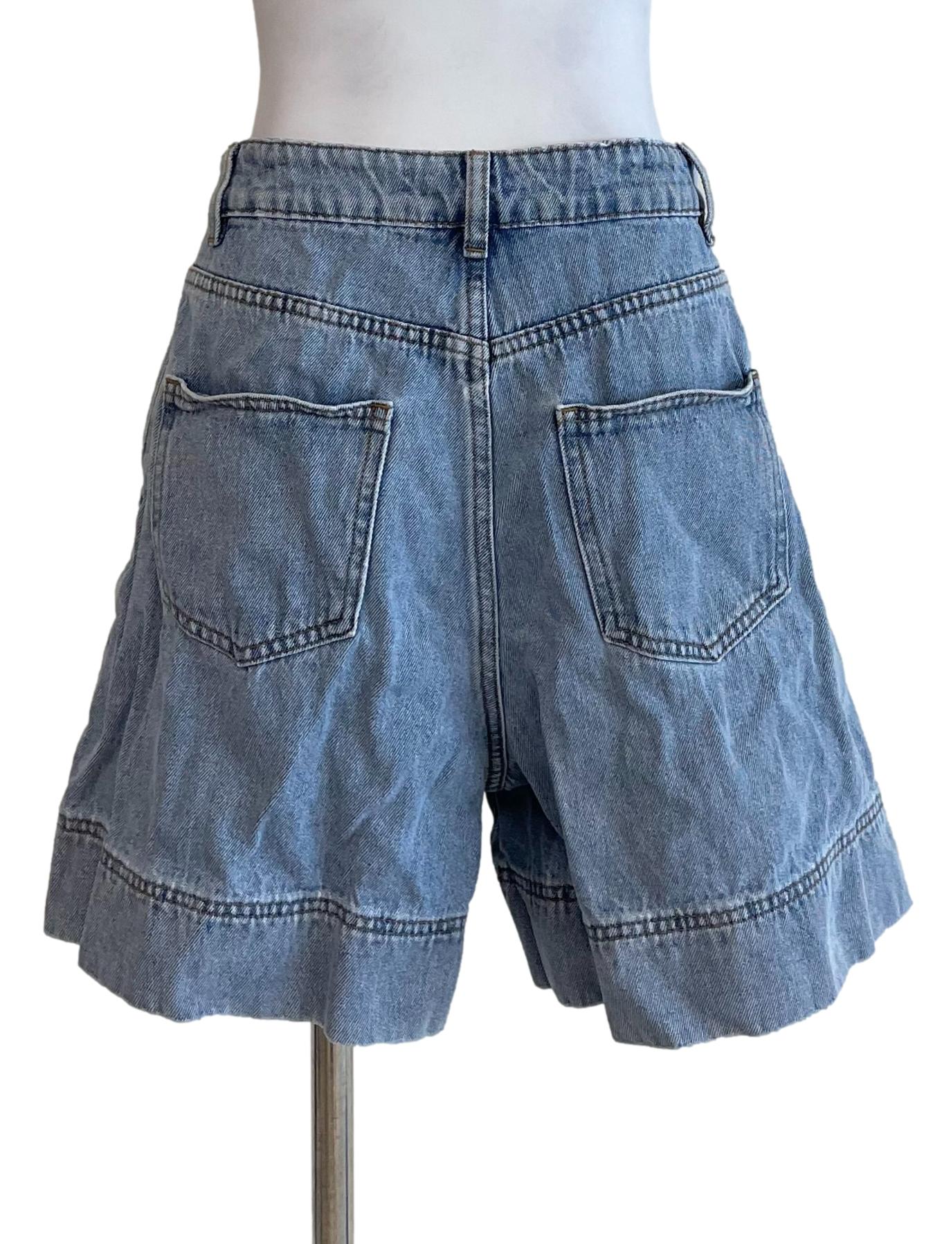 Light Blue Denim Shorts
