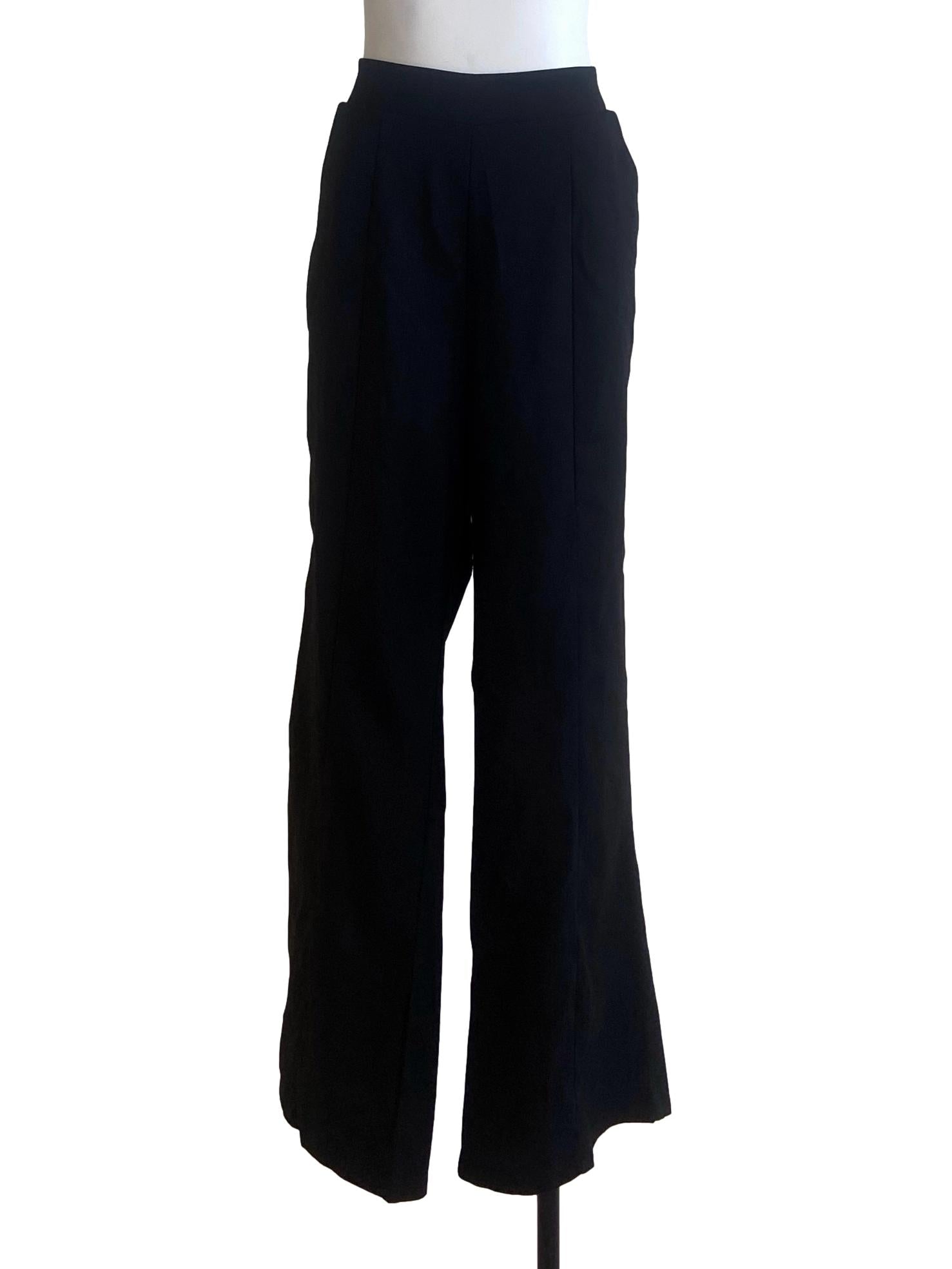 Black Herringbone Formal Pants