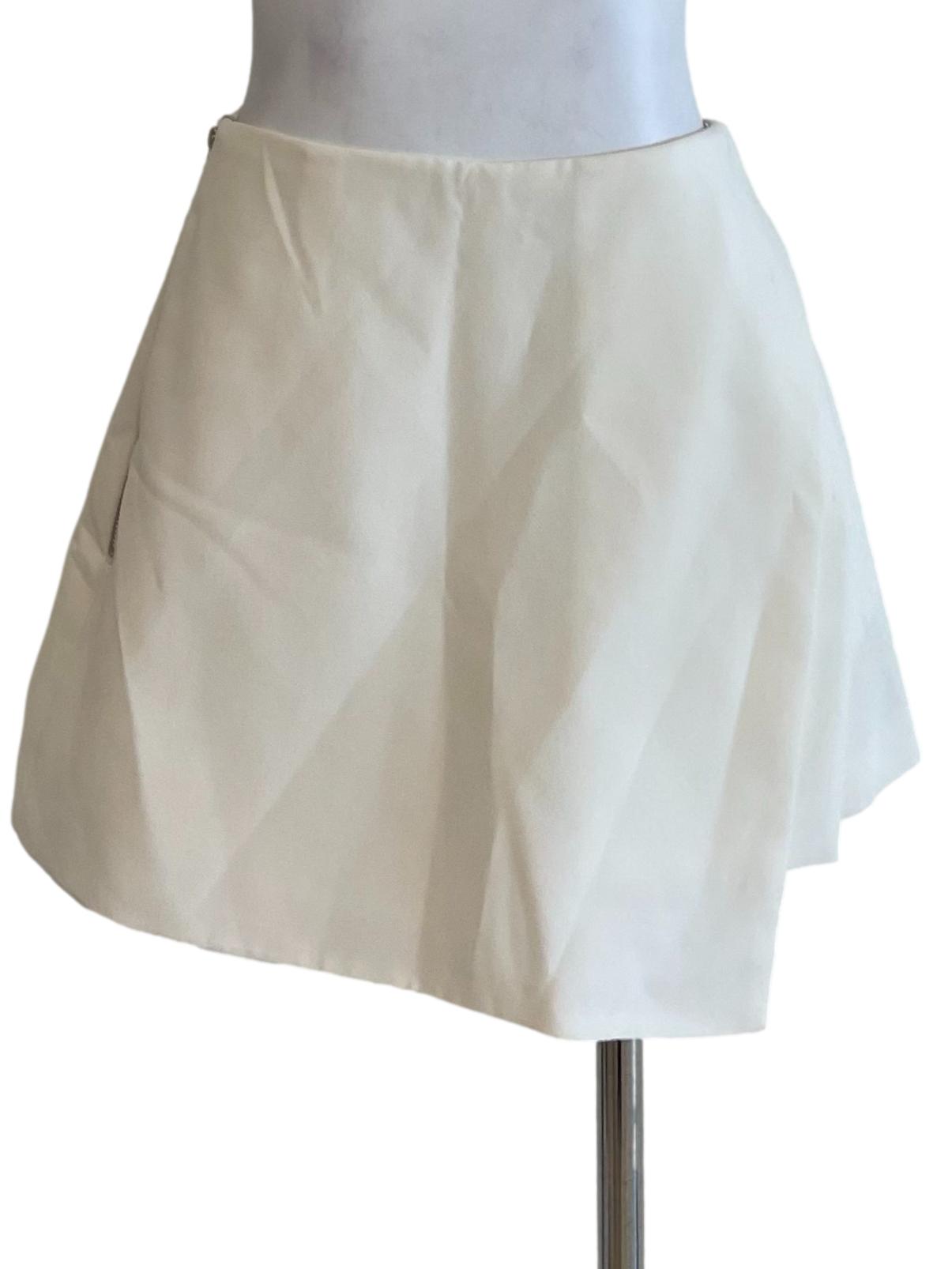 White A-Line Skorts