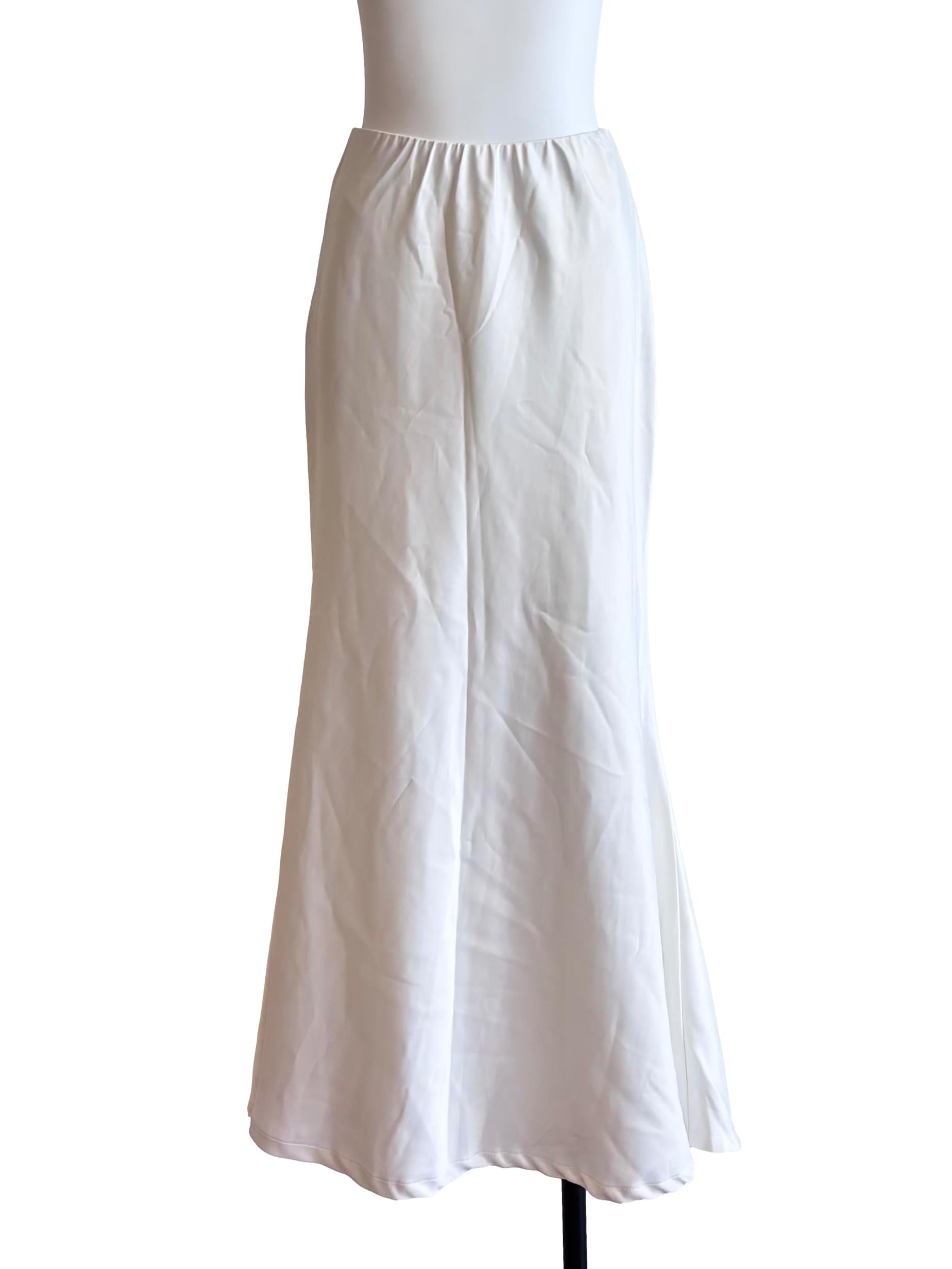 White Satin Mermaid Skirt