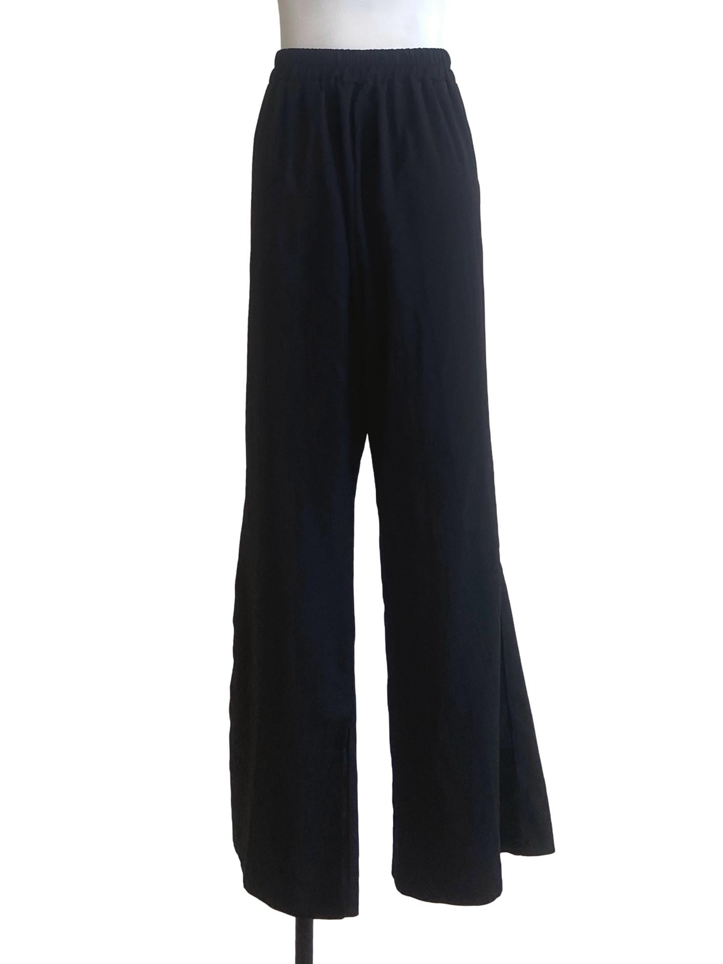 Black Herringbone Formal Pants
