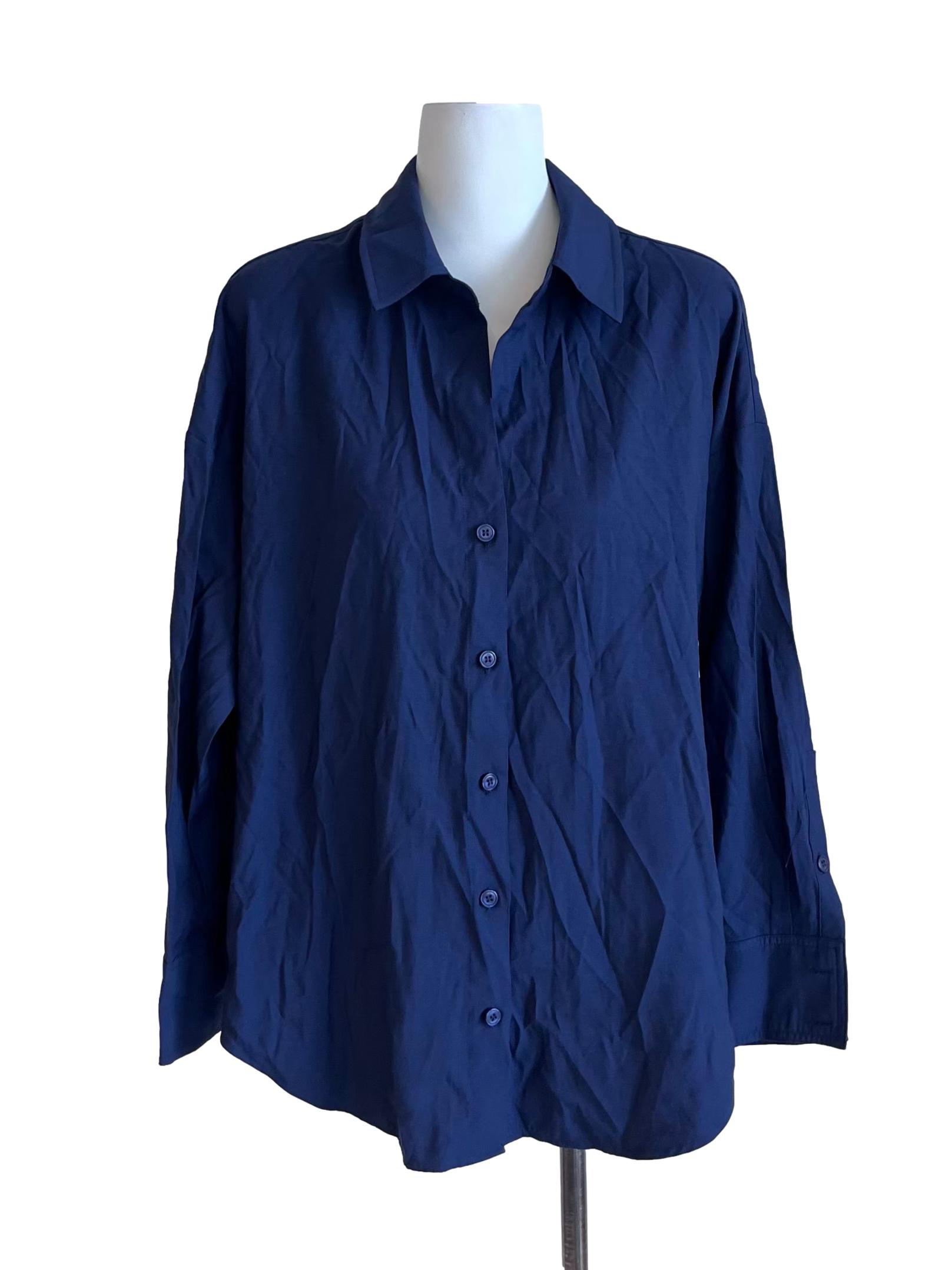 Berry Blue Oversized Shirt