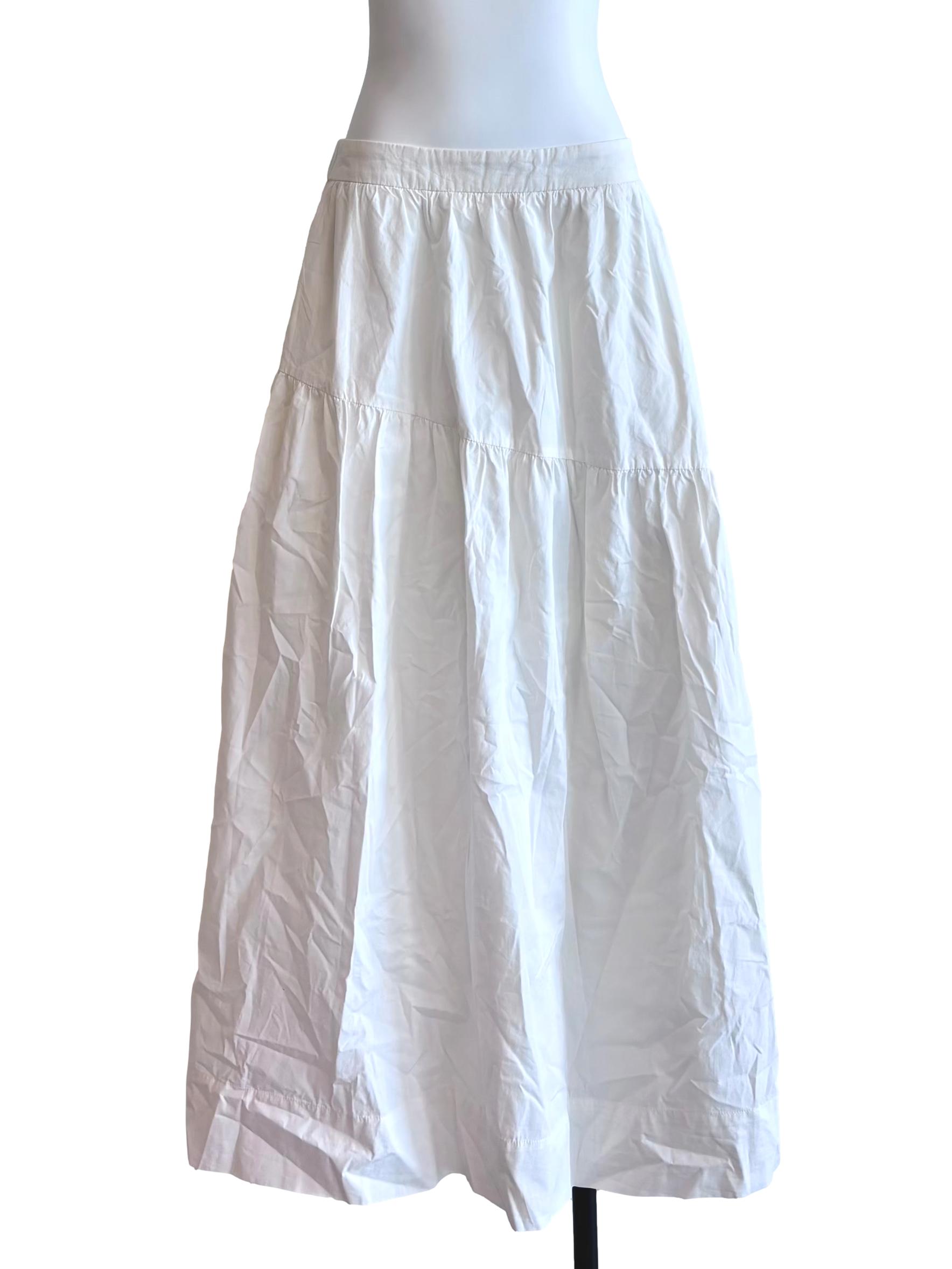 Daisy White Maxi Skirt