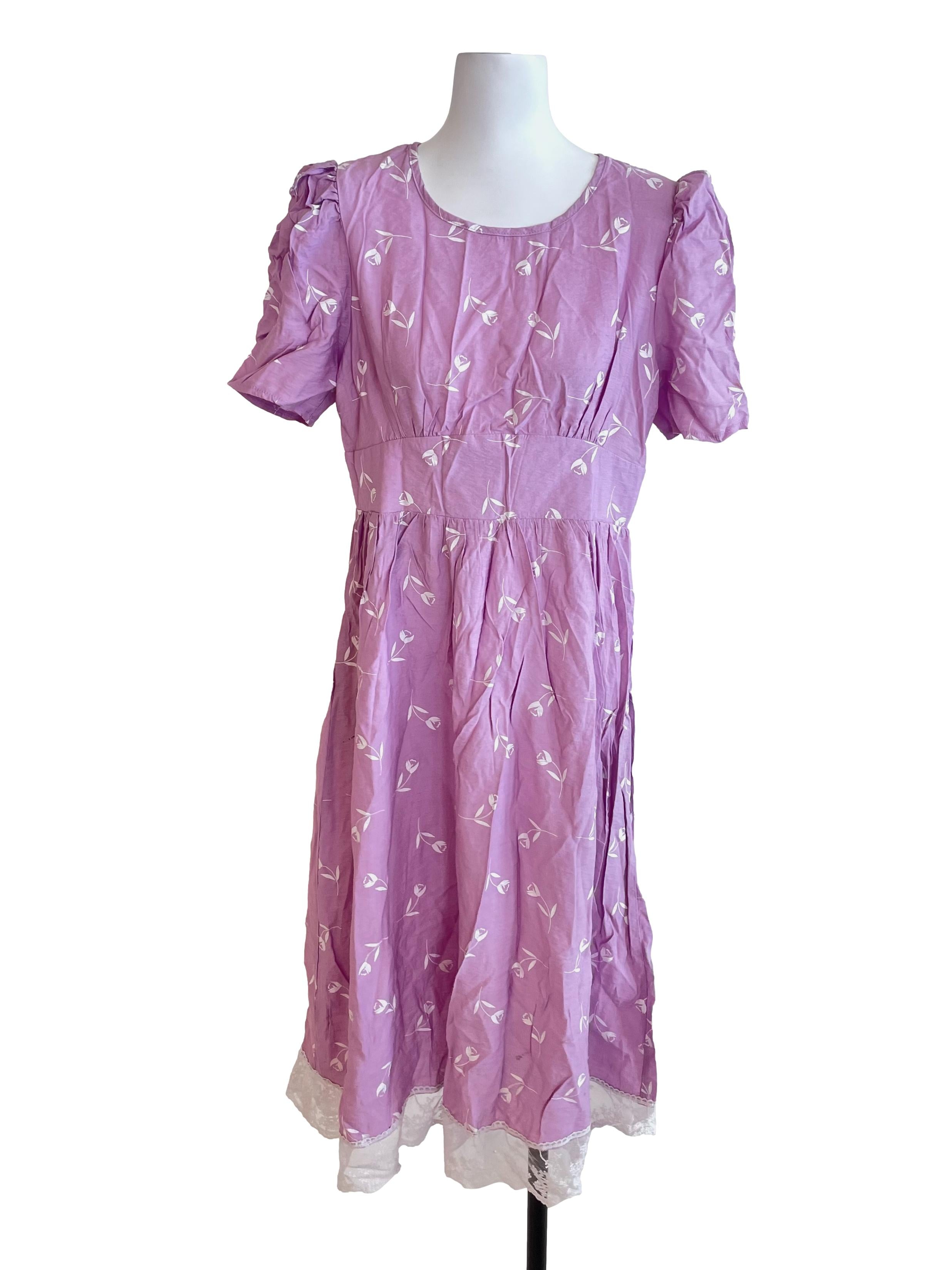 Orchid Purple Bouffont Dress
