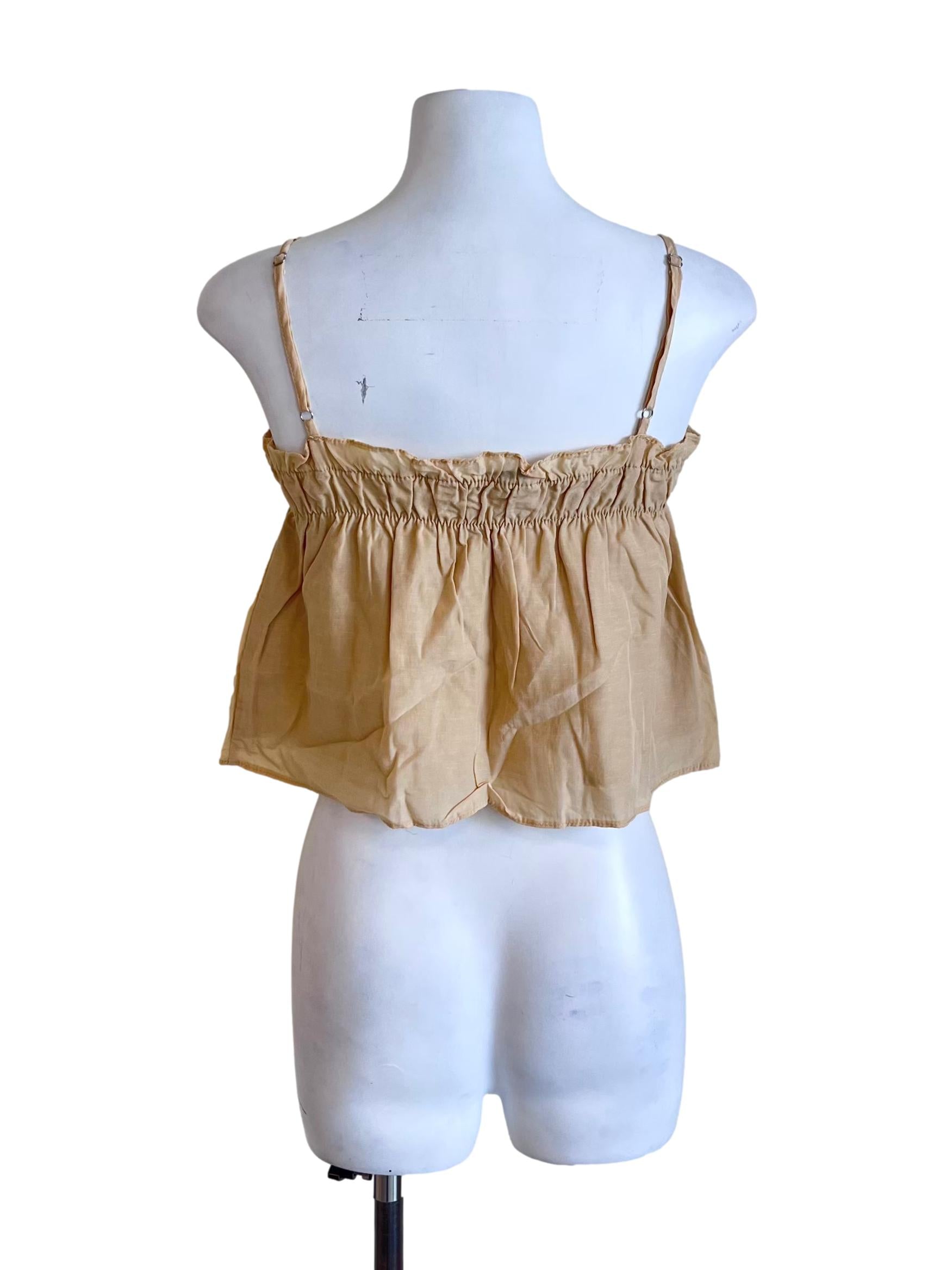 Parchment Beige Spaghetti Strap Top