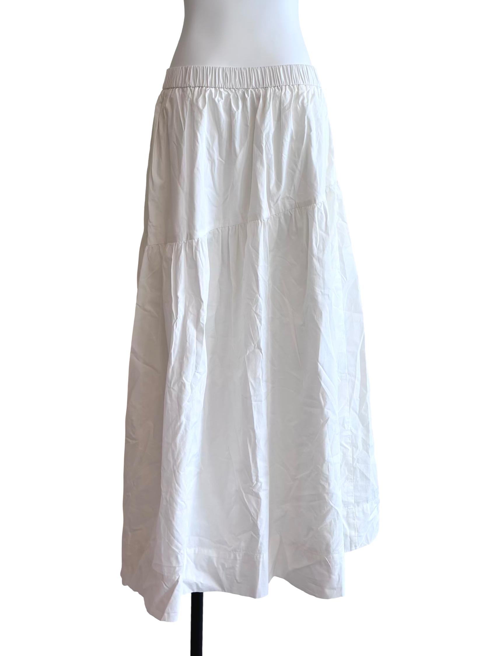 Daisy White Maxi Skirt