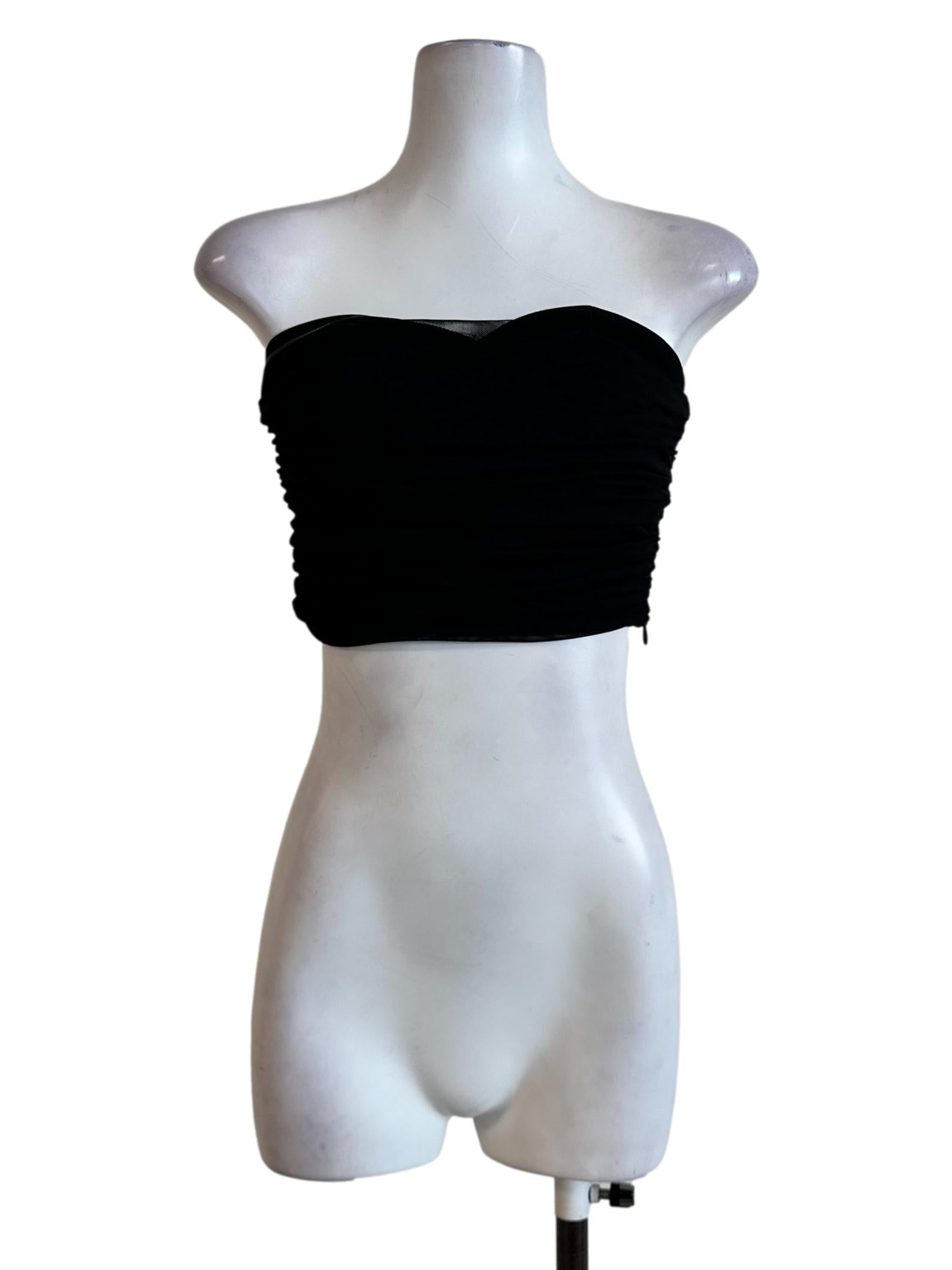 Black Padded Tube Top