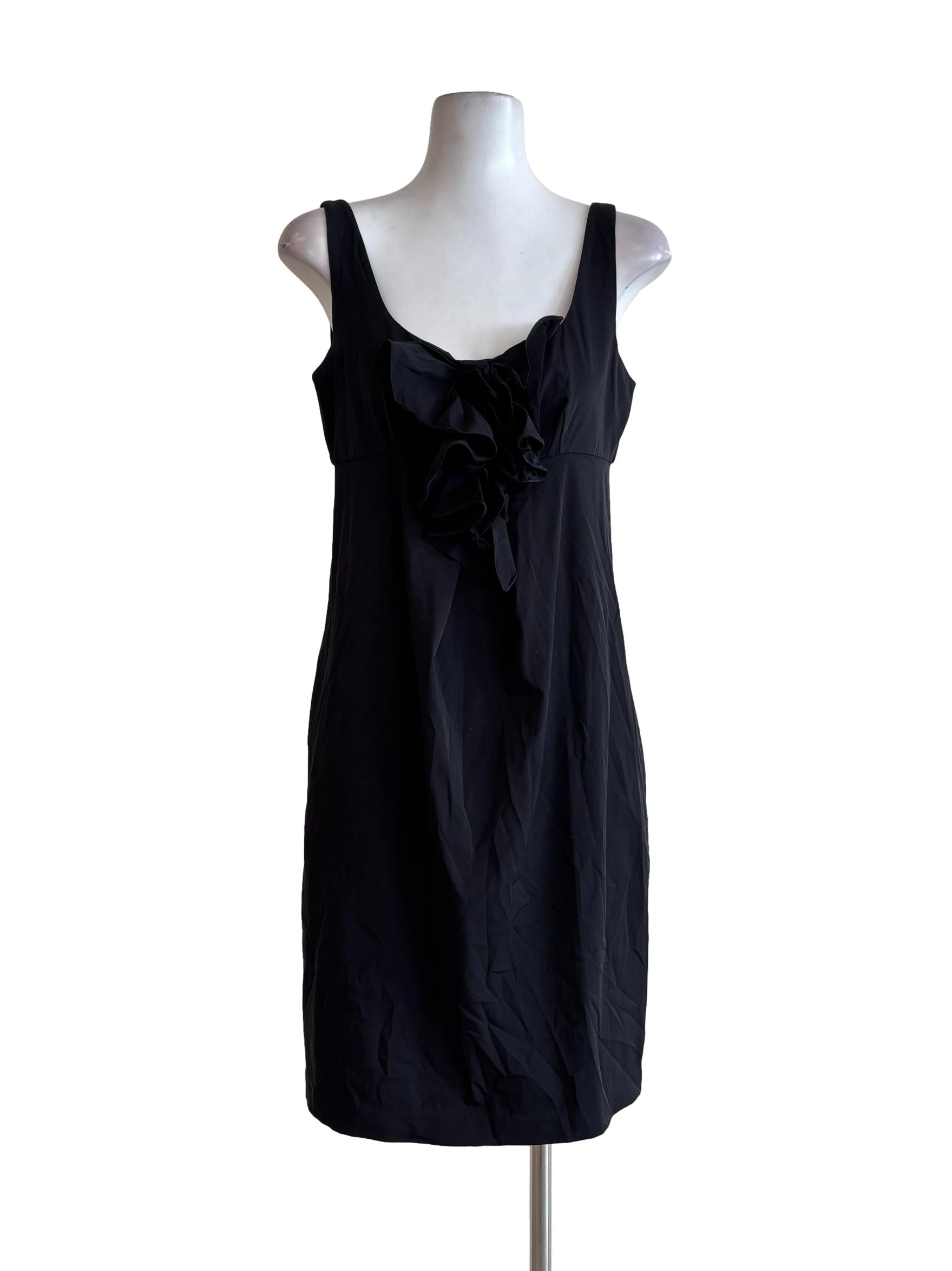 Soft Black Scoop Dress