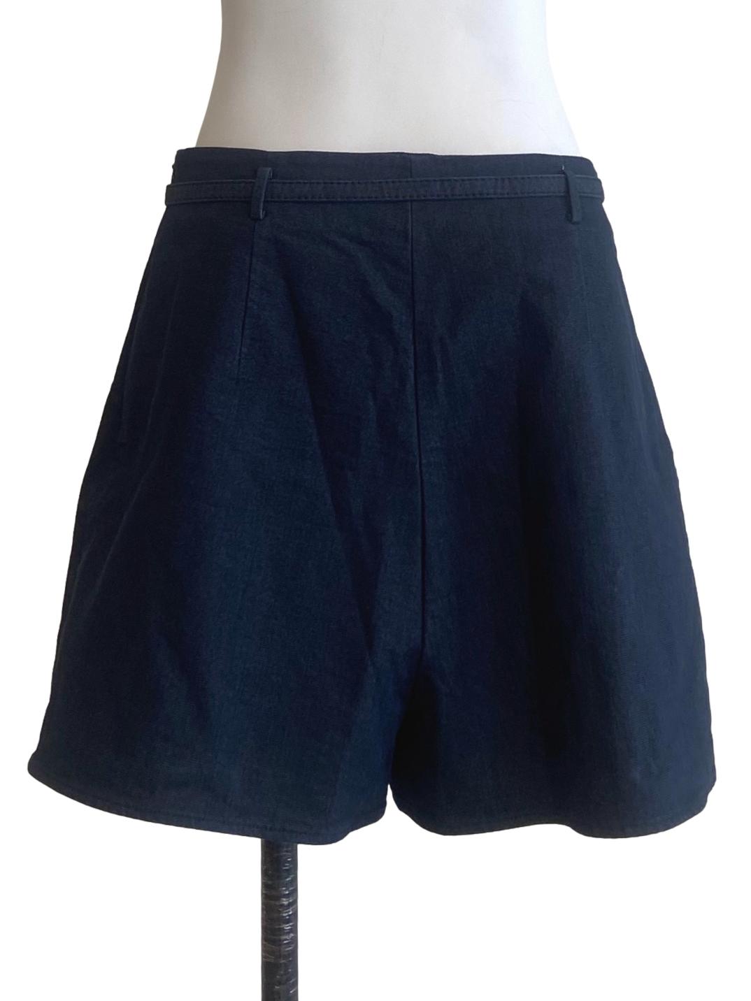 Navy Blue Circle Skorts