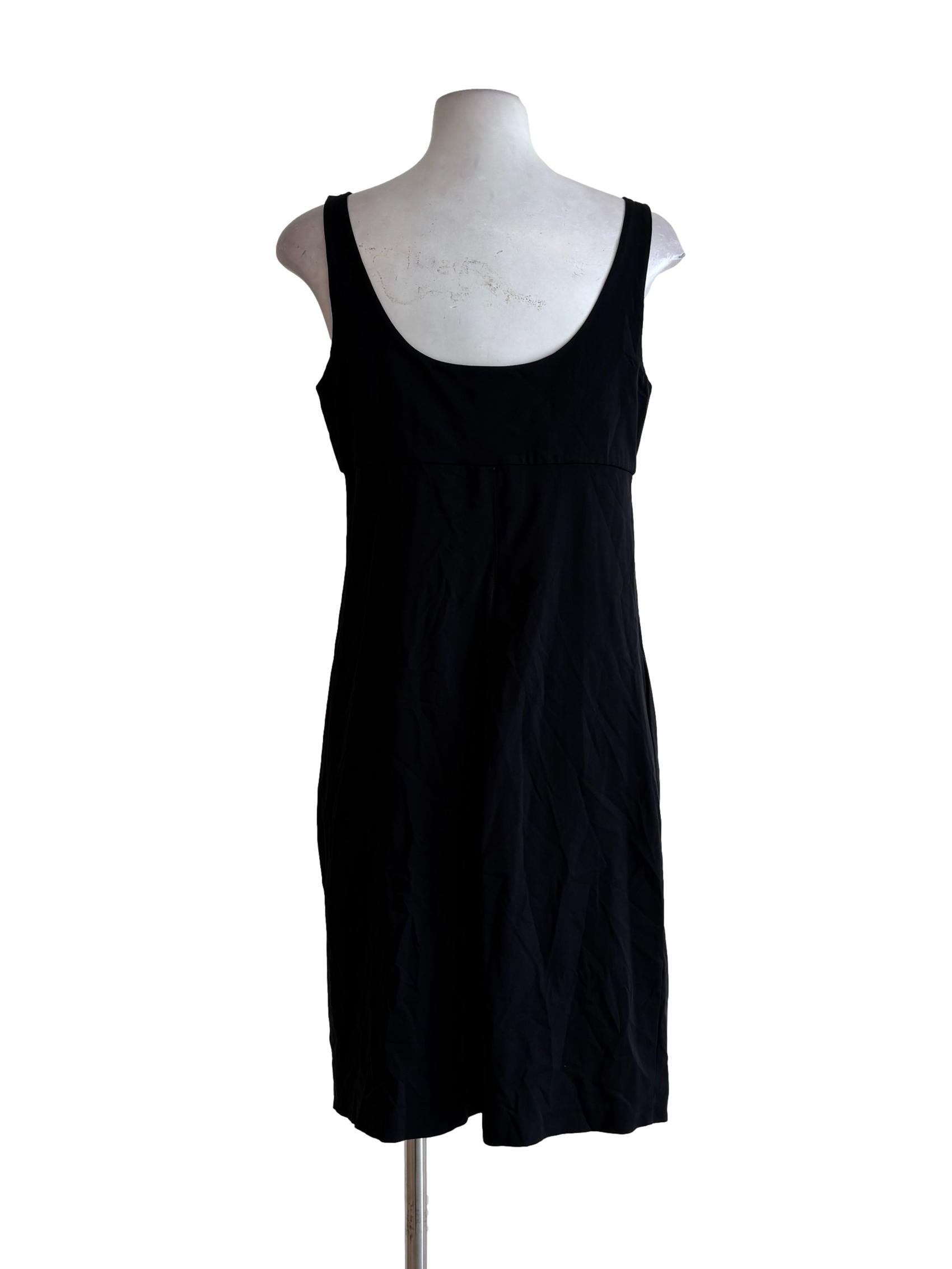 Soft Black Scoop Dress