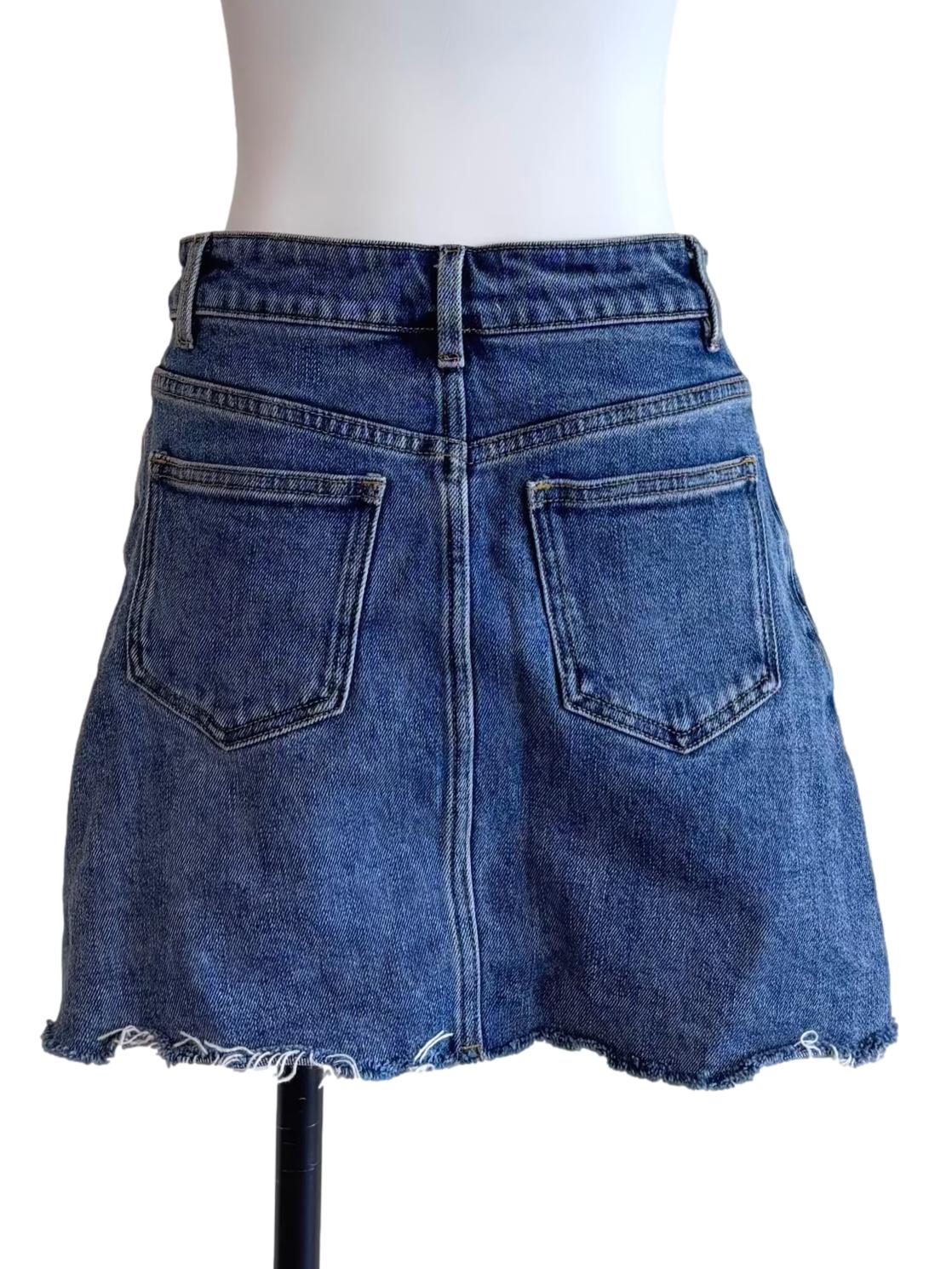Denim Blue Mini Skirt