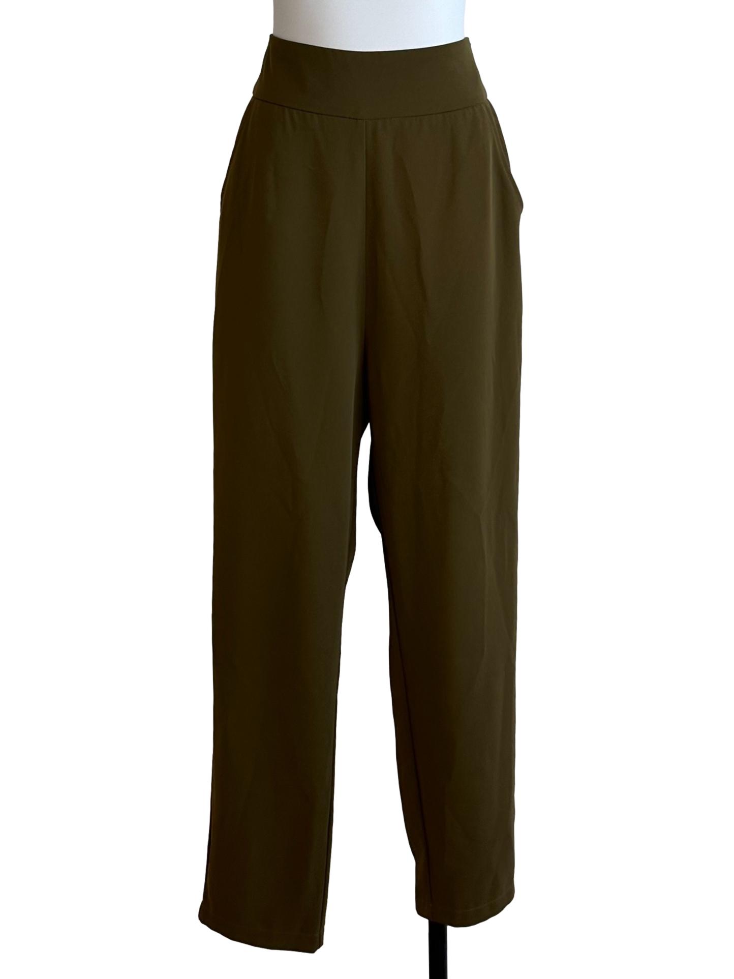 Olive Green High Waist Pants