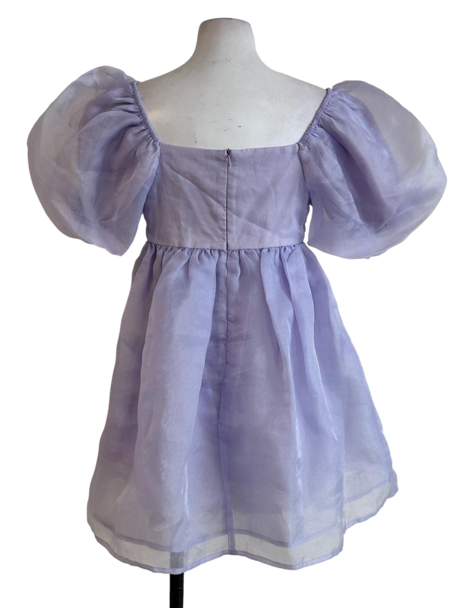 Heather Purple Romper Dress
