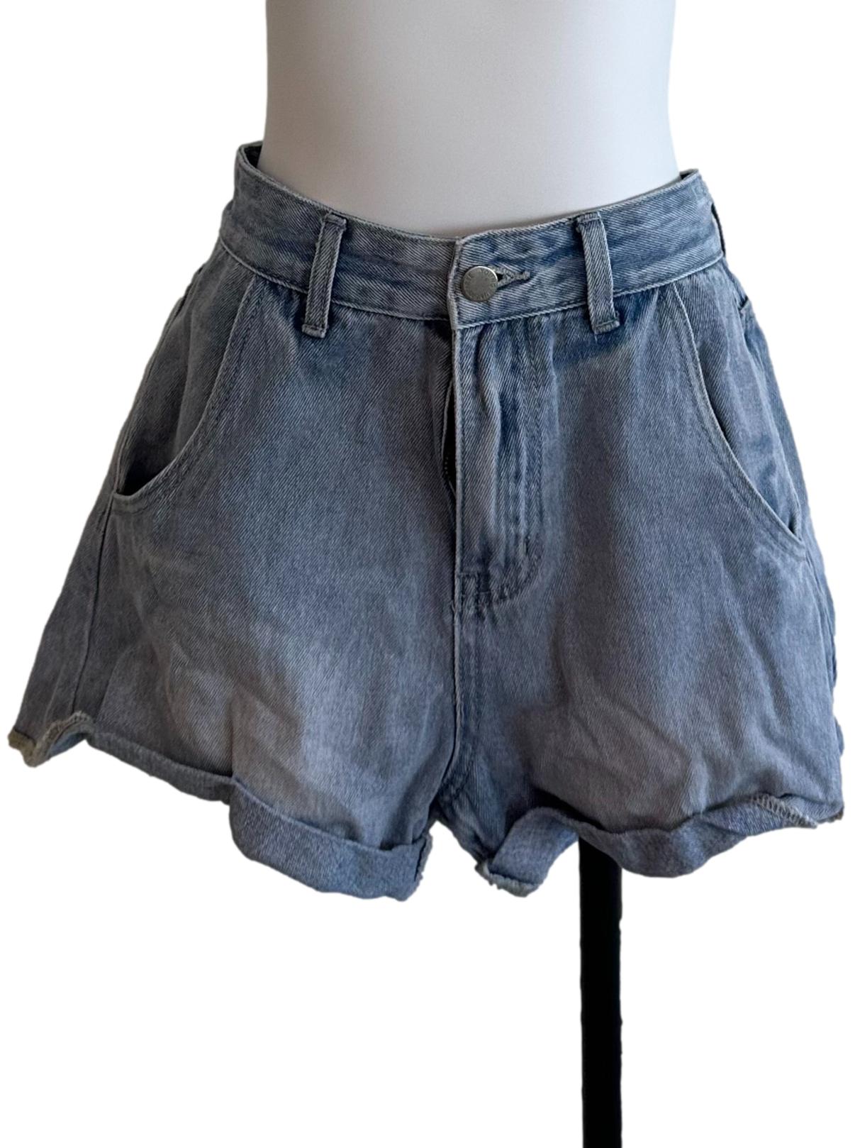 Light Blue Denim Shorts