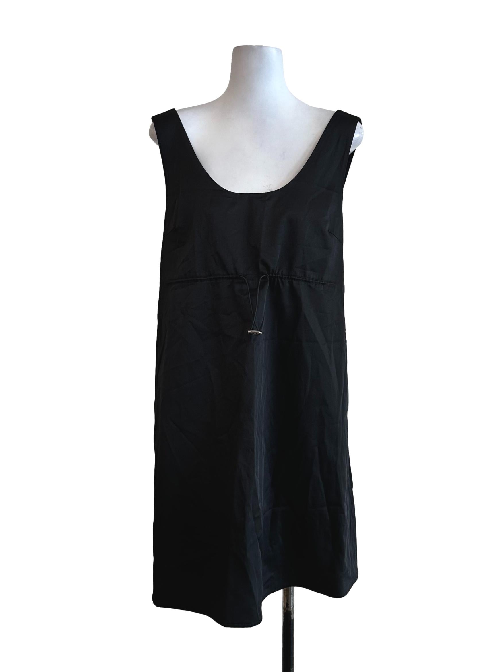 Black Plain Mini Dress