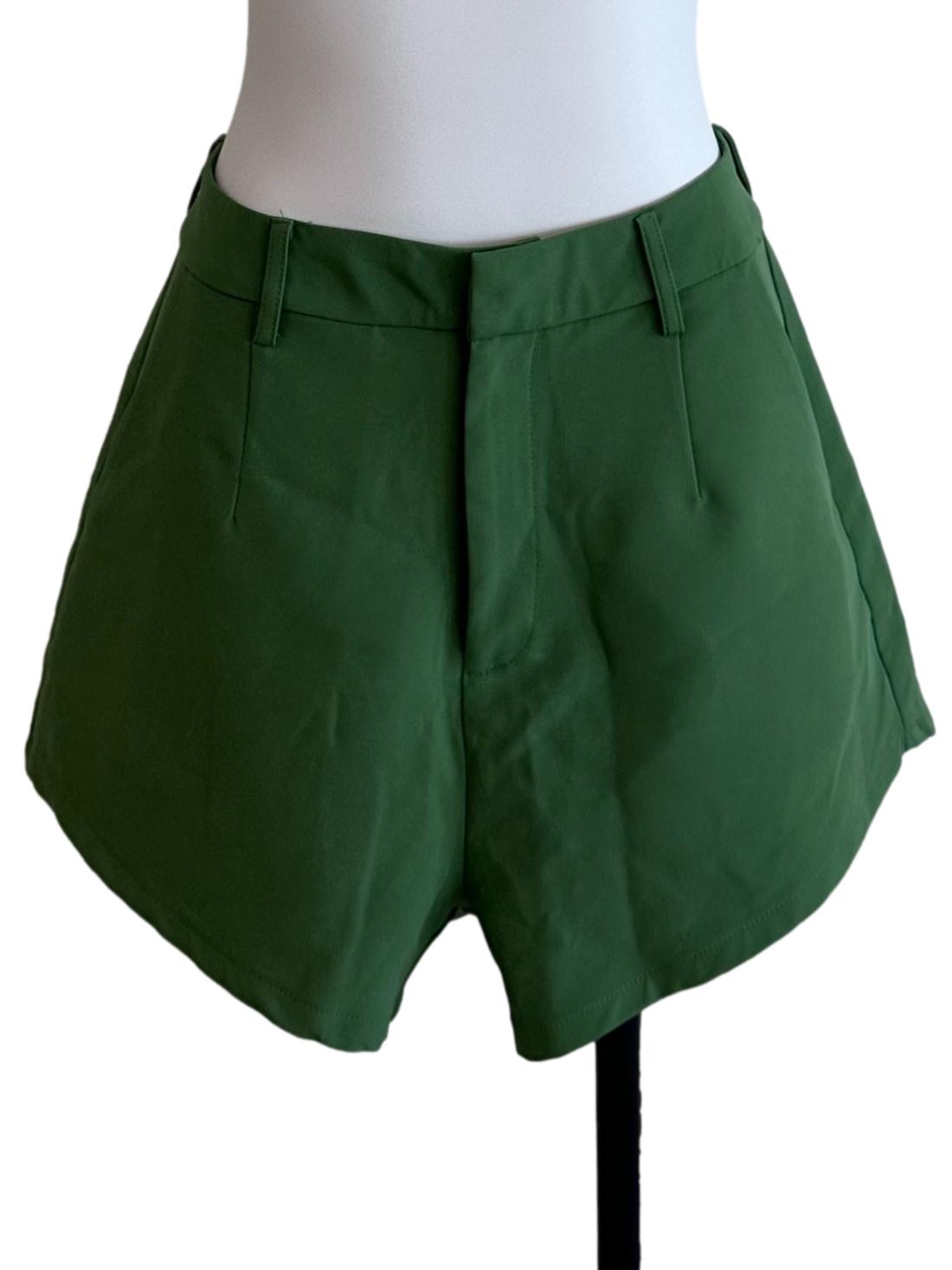 Fern Green Casual Shorts