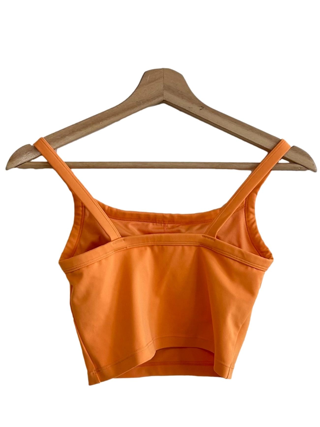 Orange Cropped Tank Top