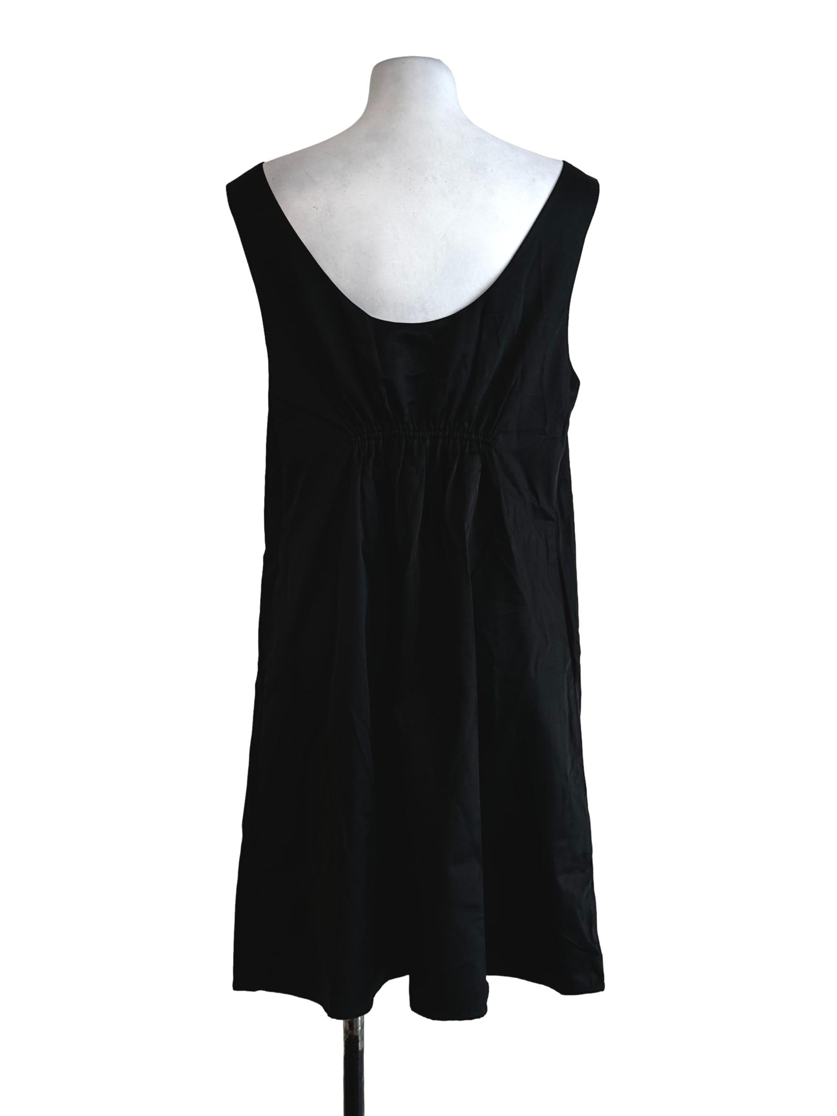 Black Plain Mini Dress