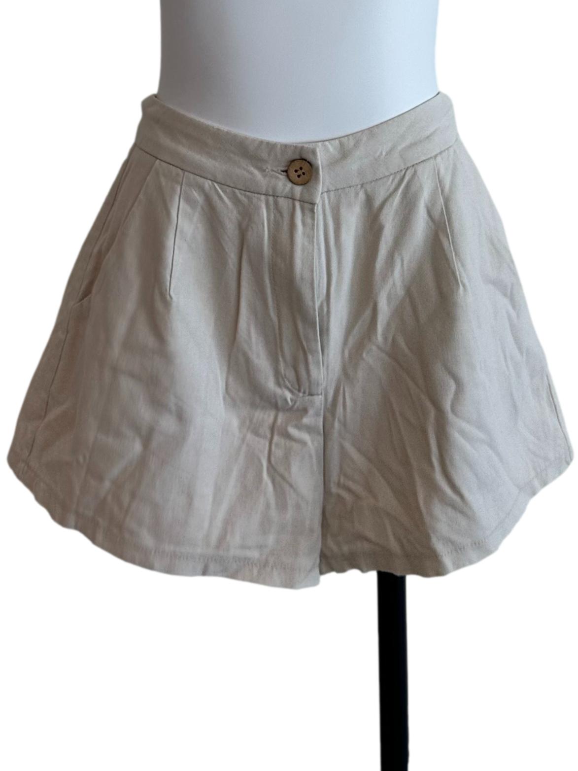 Sand Beige Casual Shorts