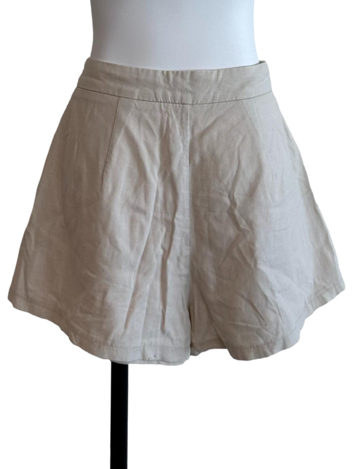 Sand Beige Casual Shorts