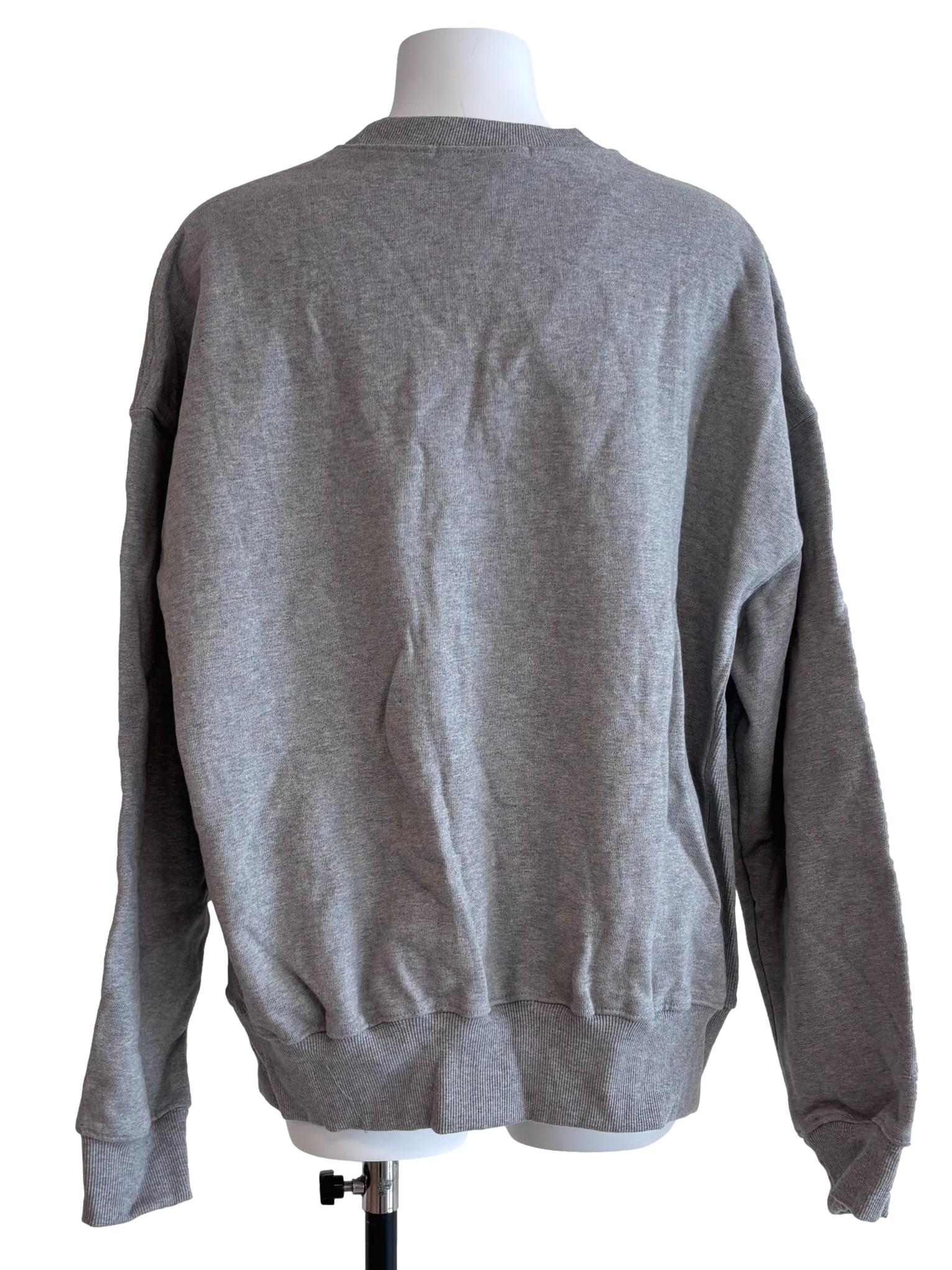 Grey Graphic Oversize Sweatshirt