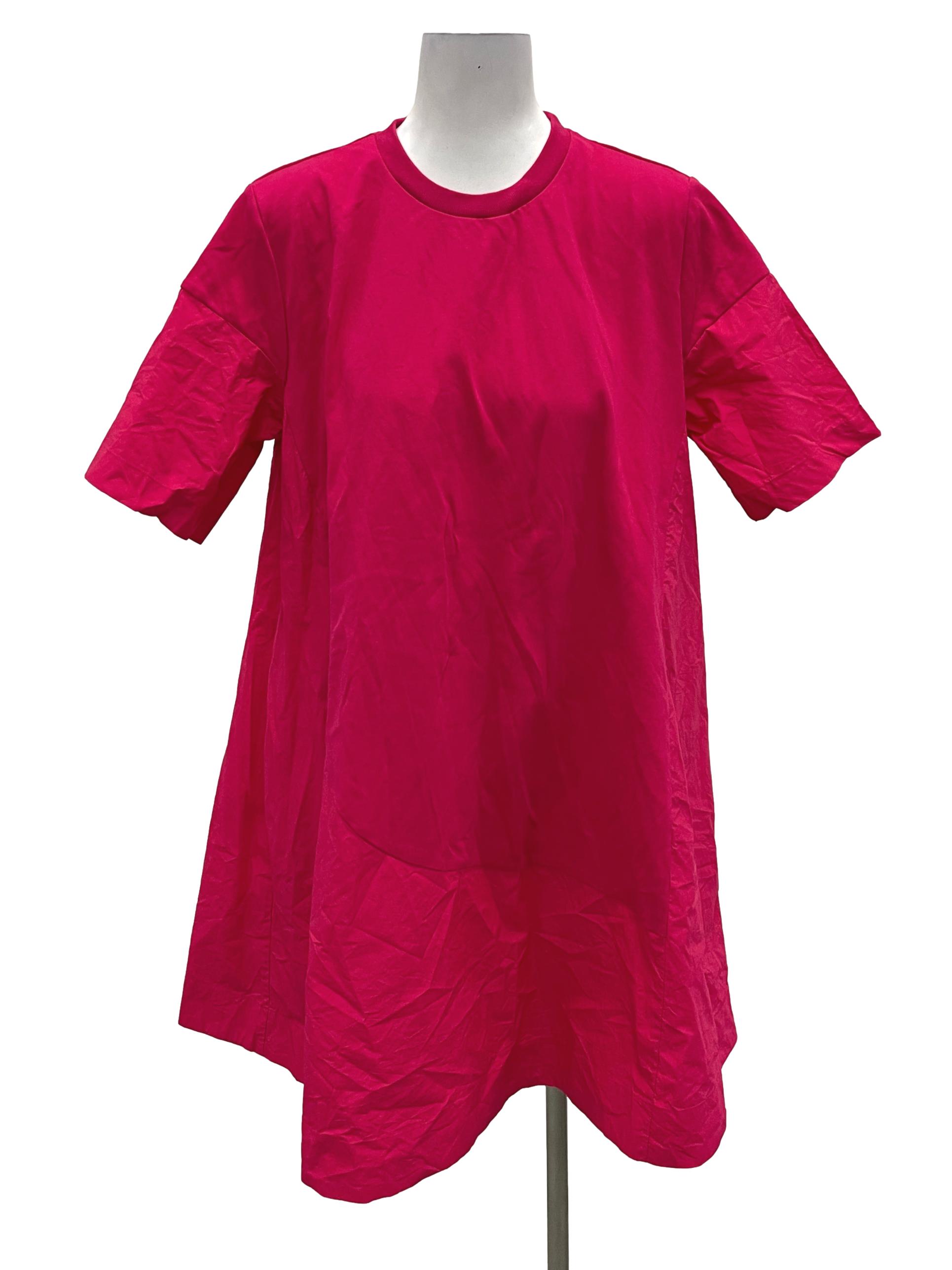 COS Hot Pink Roundneck Shirt Dress